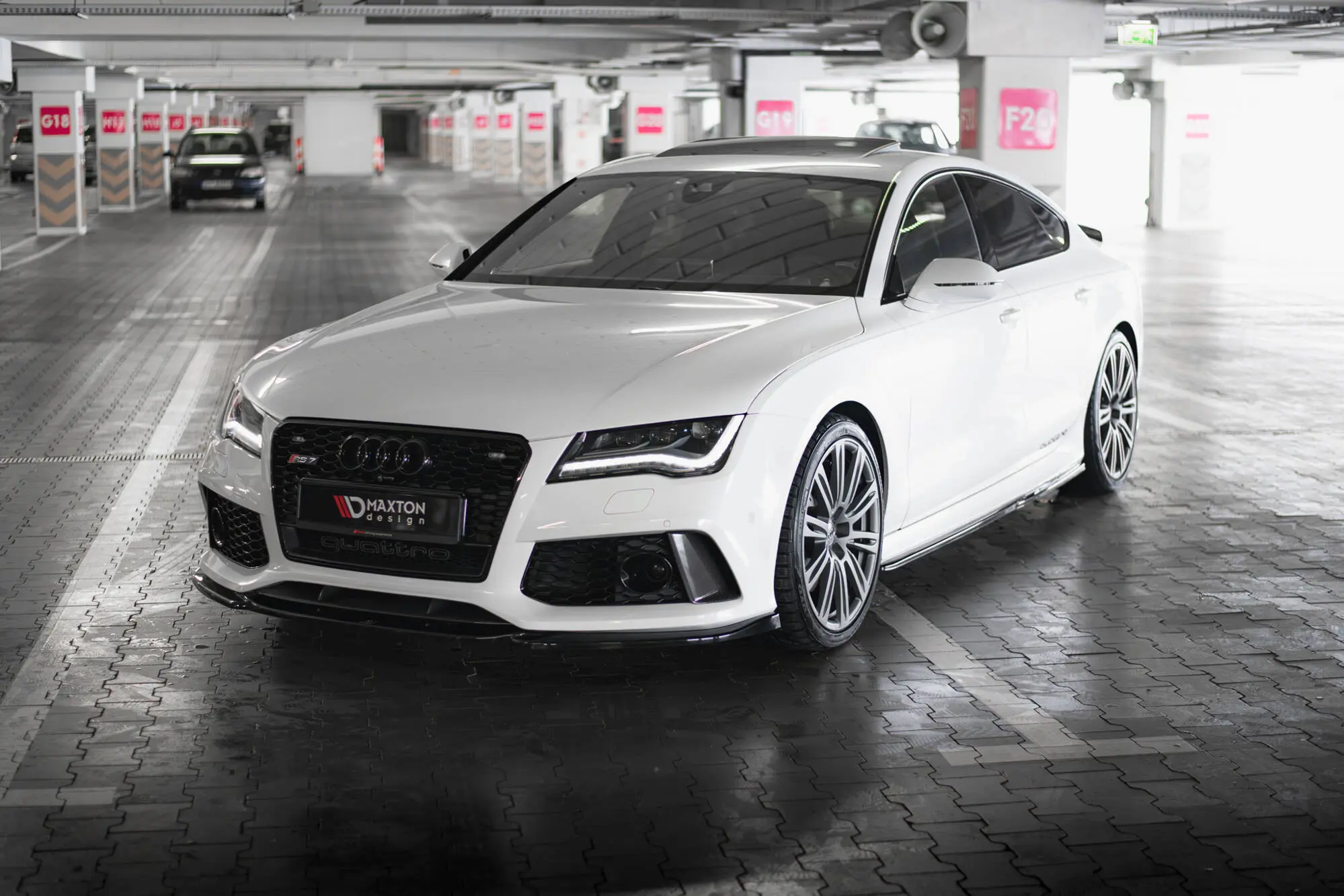 Frontspoiler Audi RS7 (C7) facelift 2014 - 2017 | V.4 Glossy Black Edition Image 5