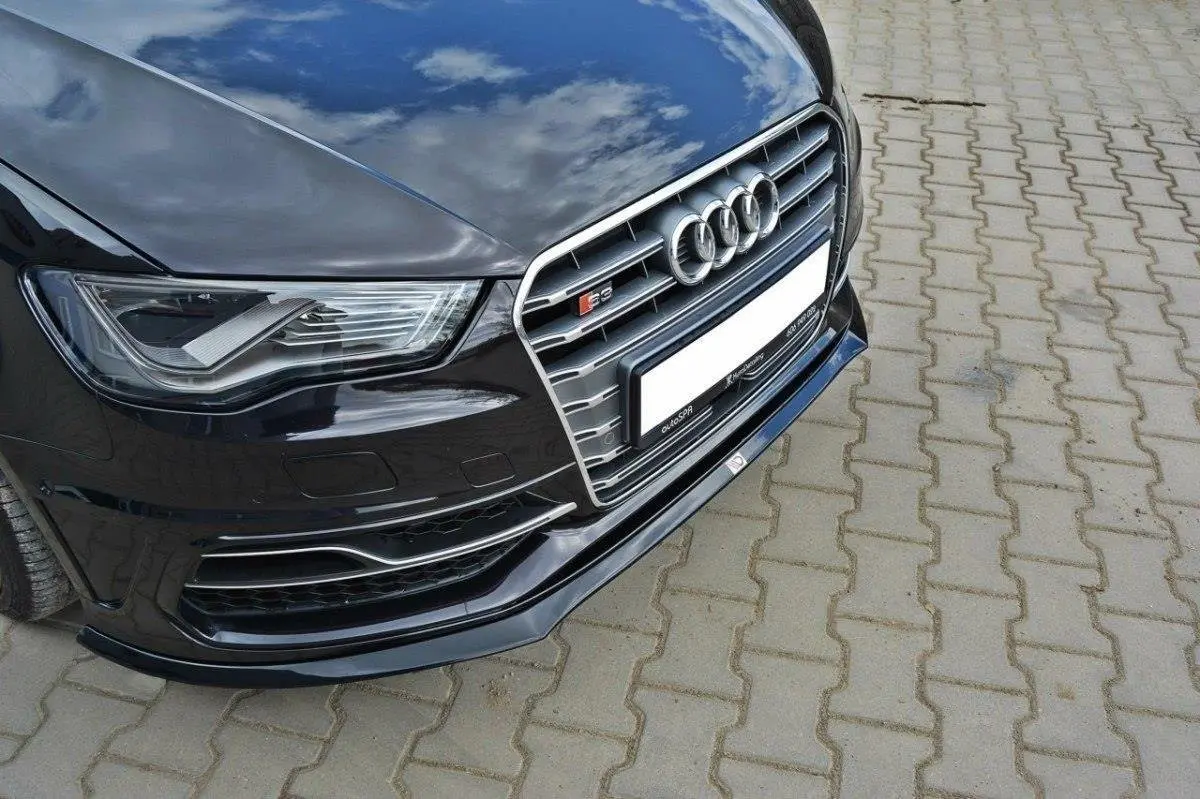 Frontspoiler Audi S3 (8V) 2013-2016 / A3 S-Line (8V) 2012-2016 | Glossy Black Edition – bilde 2
