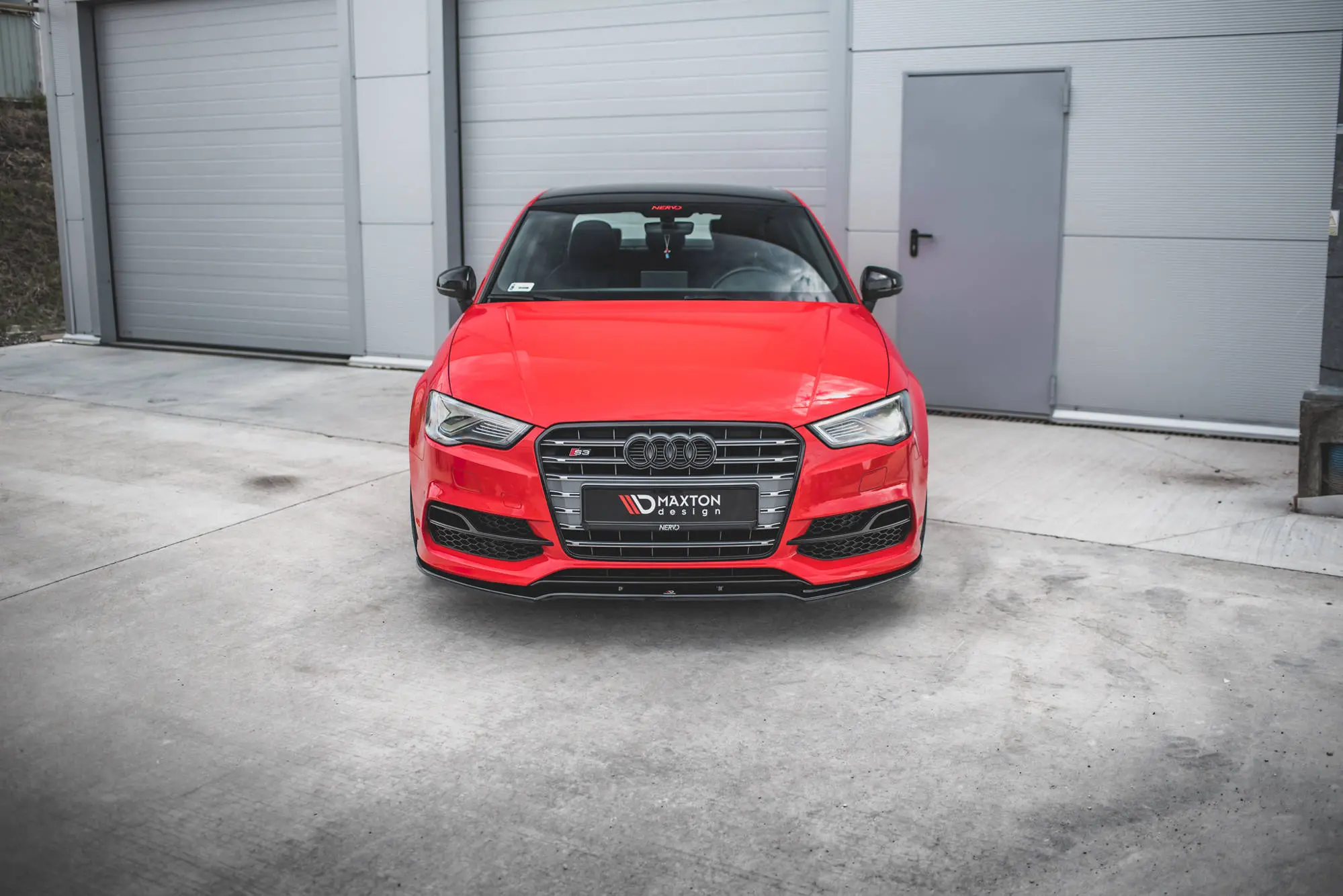 Frontspoiler Audi S3 / A3 S-Line (8V) 2013 - 2016 | Glossy Black Edition – bilde 2