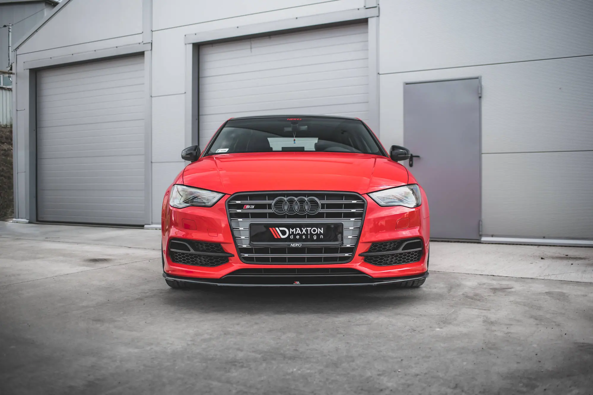Frontspoiler  Audi S3 / A3 S-Line (8V) 2013-2016 | V.1 Glossy Black Edition – bilde 2