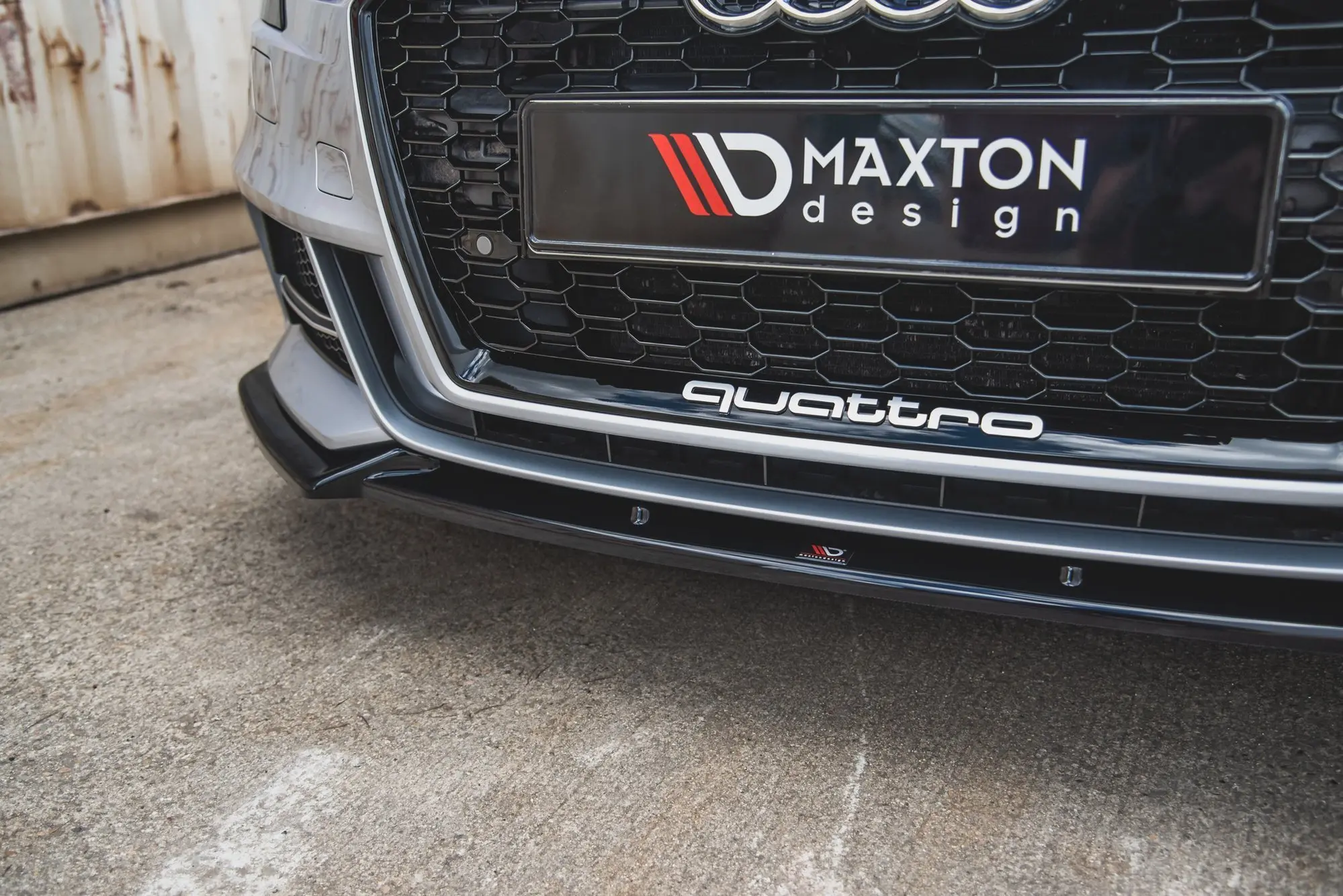 Frontspoiler Audi S3 / A3 S-Line (8V) Facelift 2016 - 2020 | V.3 Glossy Black Edition – bilde 2