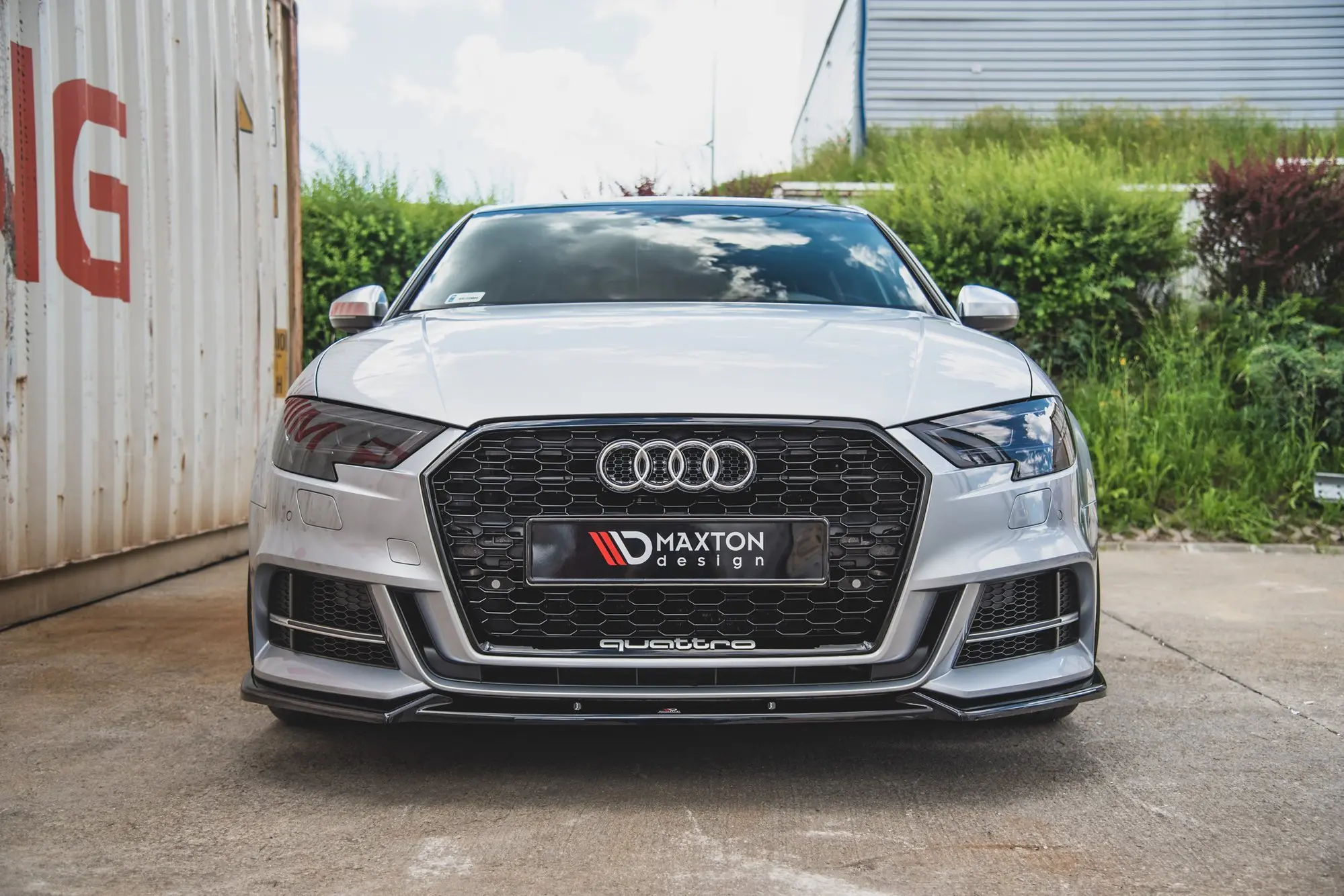 Frontspoiler Audi S3 / A3 S-Line (8V) Facelift 2016 - 2020 | V.3 Glossy Black Edition – bilde 5