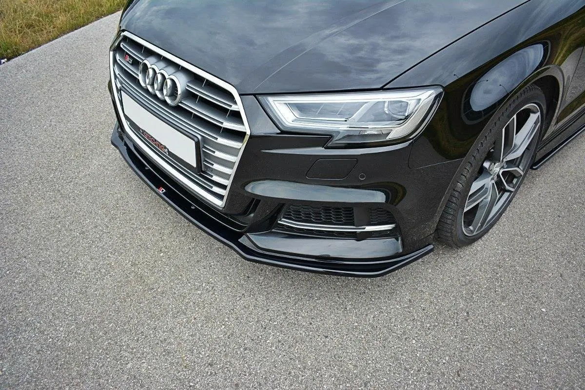 Frontspoiler Audi S3 / A3 S-Line (8V) Facelift 2017-2020 | V.1 Glossy Black Edition