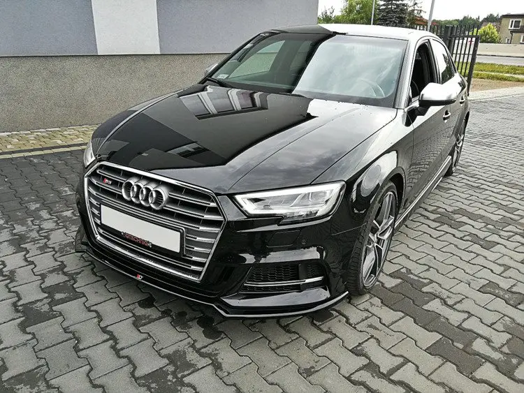 Frontspoiler Audi S3 / A3 S-Line (8V) Facelift 2017-2020 | V.2 Glossy Black Edition – bilde 3