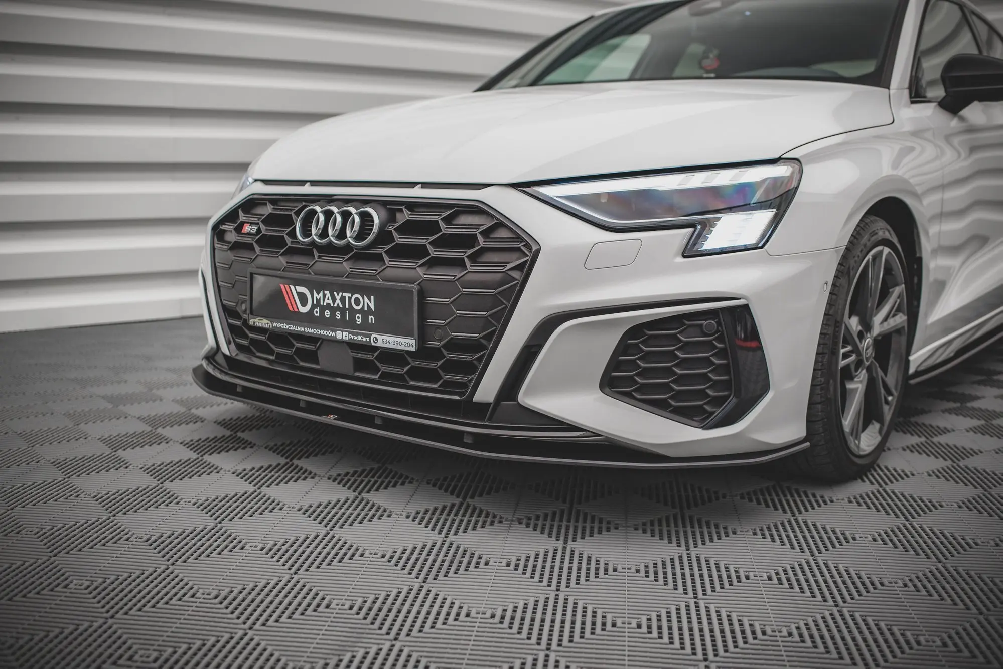 Frontspoiler Audi S3/ A3 S-Line (8Y) 2020 -> | Street Pro Black Edition