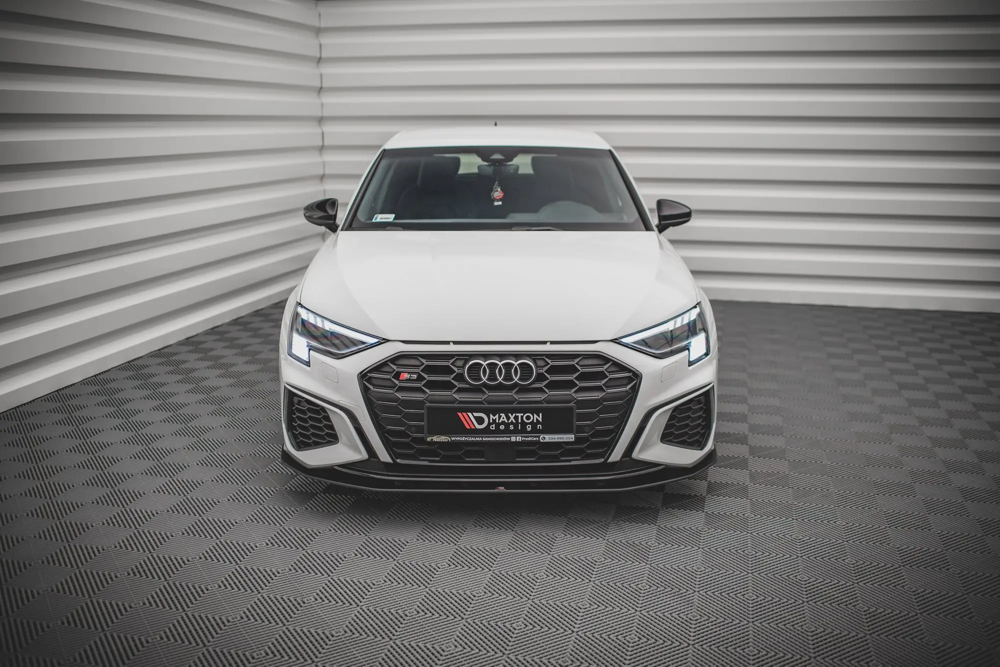 Frontspoiler Audi S3/ A3 S-Line (8Y) 2020 -> | Street Pro Black Edition – bilde 2