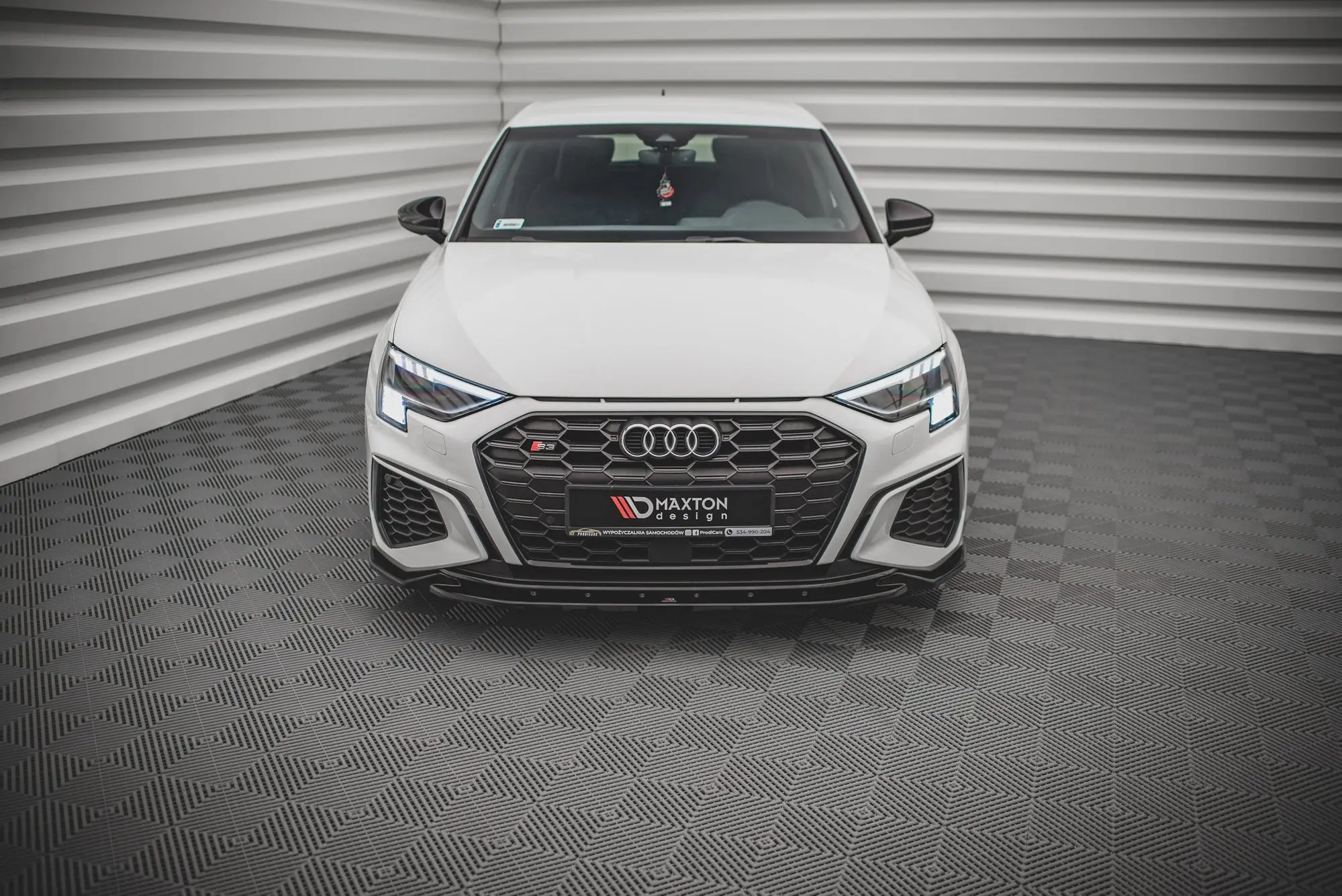 Frontspoiler Audi S3/ A3 S-Line (8Y) 2020 -> | V.2 Glossy Black Edition – bilde 2