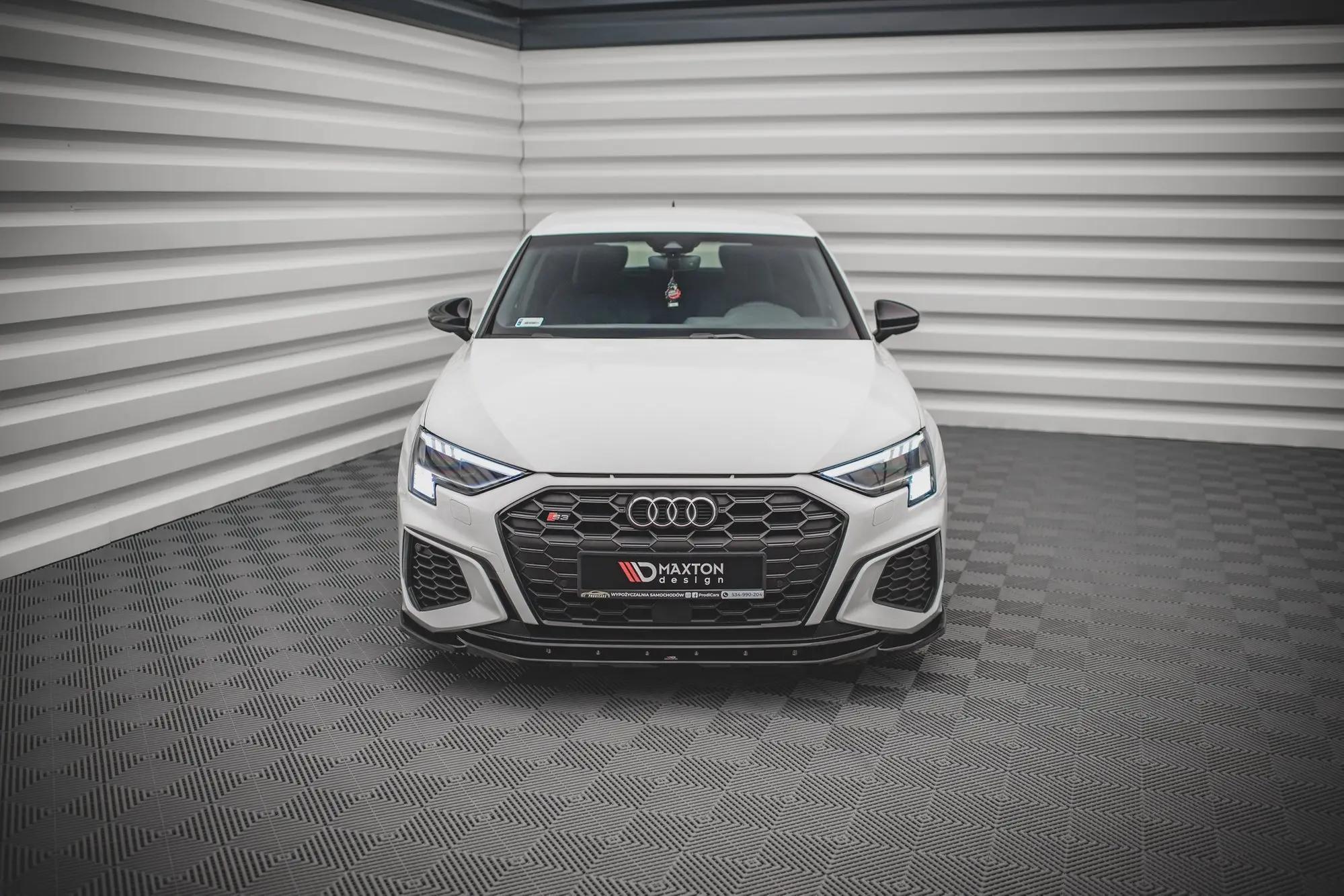 Frontspoiler Audi S3/ A3 S-Line (8Y) 2020 -> | V.4 Glossy Black Edition – bilde 2