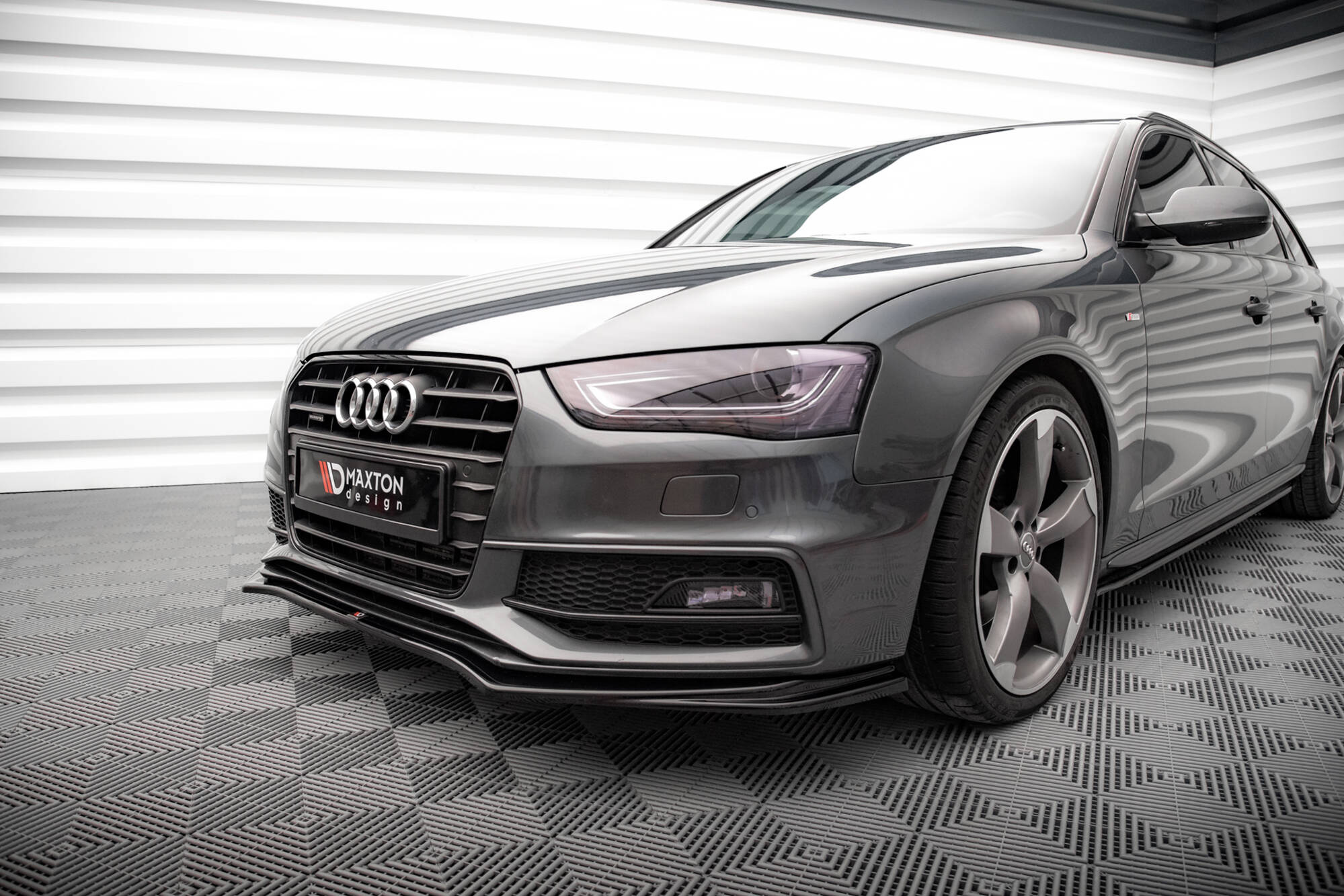 Frontspoiler Audi (S4/A4) B8 Facelift 2011 - 2015 | Sport Glossy Black Edition V4 – bilde 2