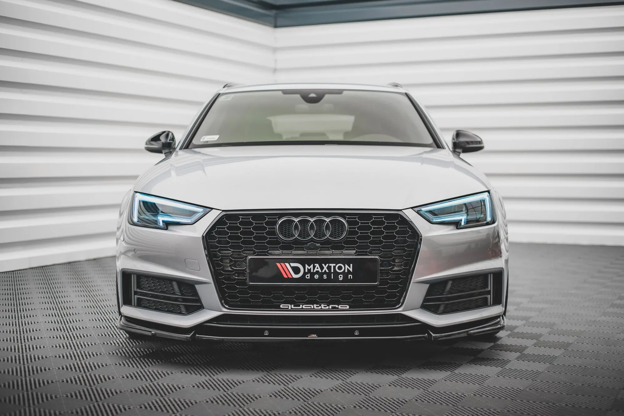 Frontspoiler Audi S4 / A4 S-Line (B9) 2015 - 2019 | V.3 Glossy Black Edition – bilde 2