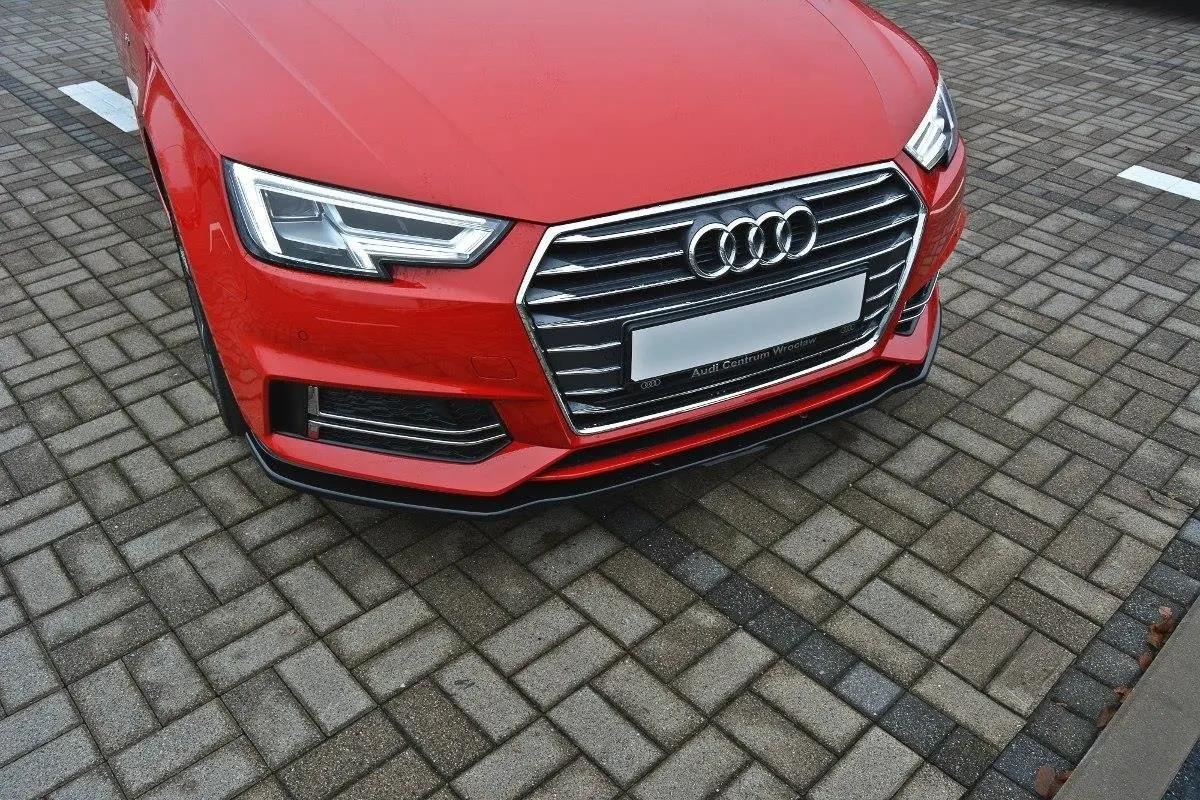 Frontspoiler Audi S4 (B9) 2016-2019 / A4 S-Line (B9) 2015-2019 | V.2 Glossy Black Edition – bilde 2