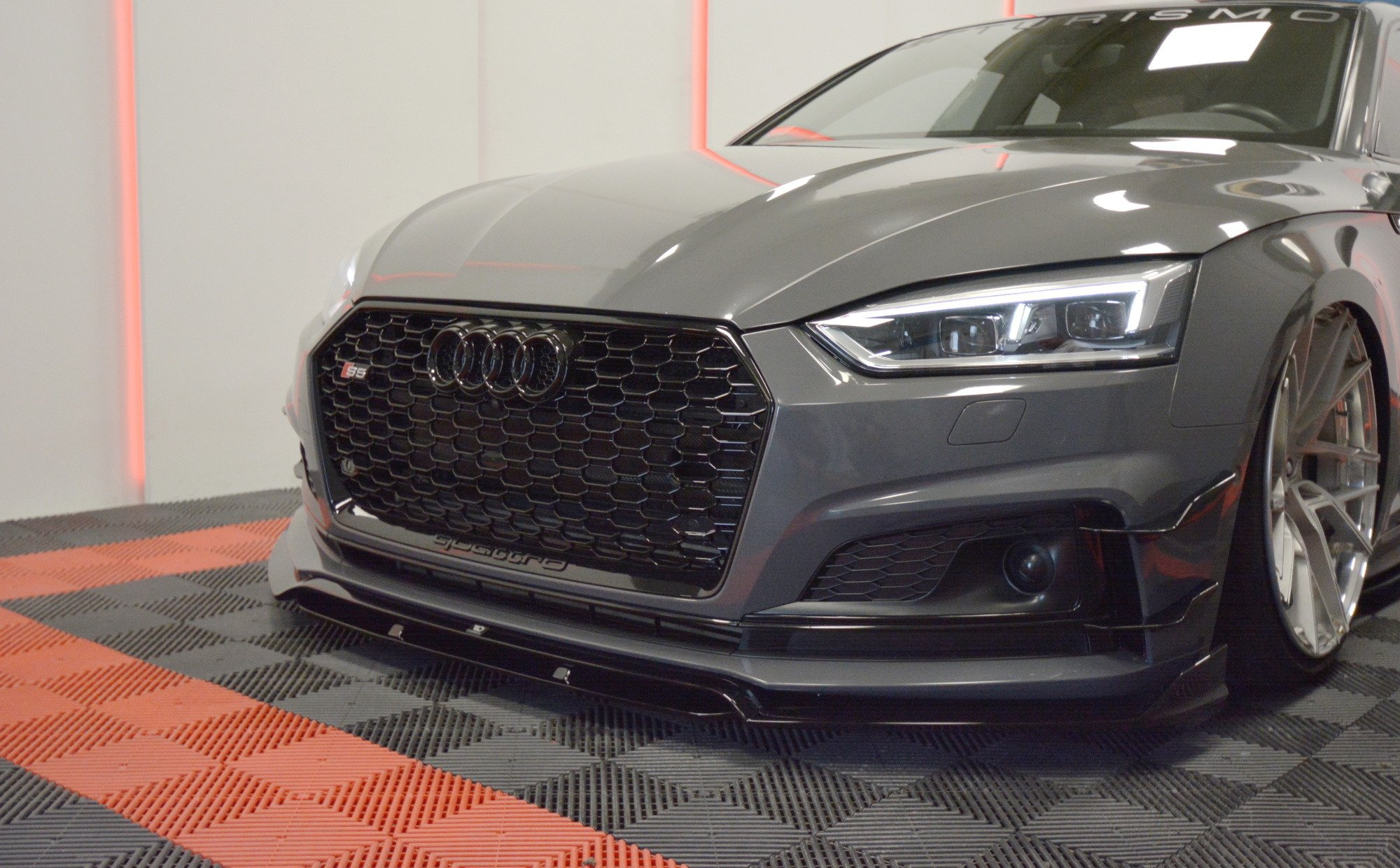 Frontspoiler Audi (S5/A5) F5 2017 - 2019 | Sport Glossy Black Edition