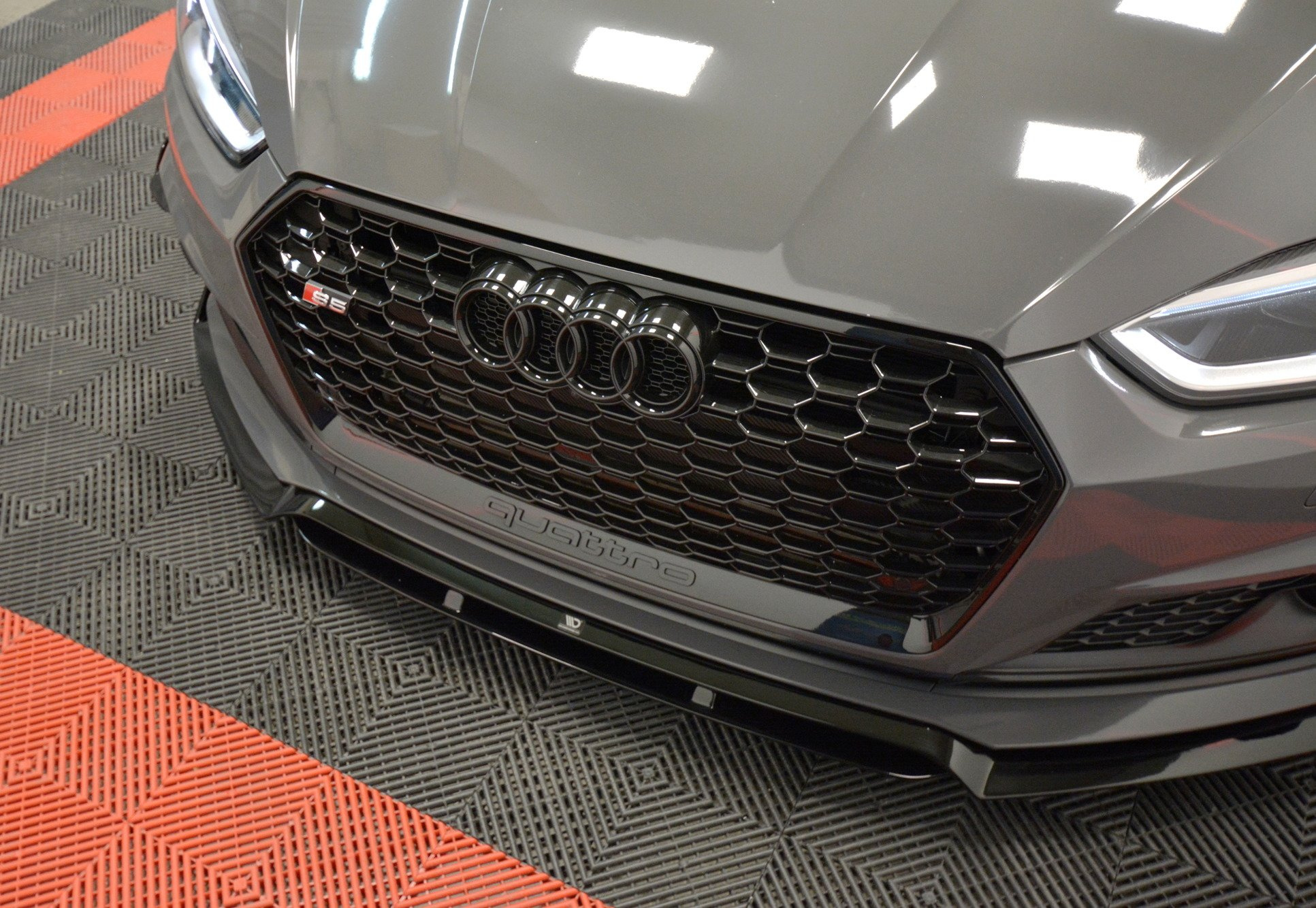 Frontspoiler Audi (S5/A5) F5 2017 - 2019 | Sport Glossy Black Edition – bilde 3