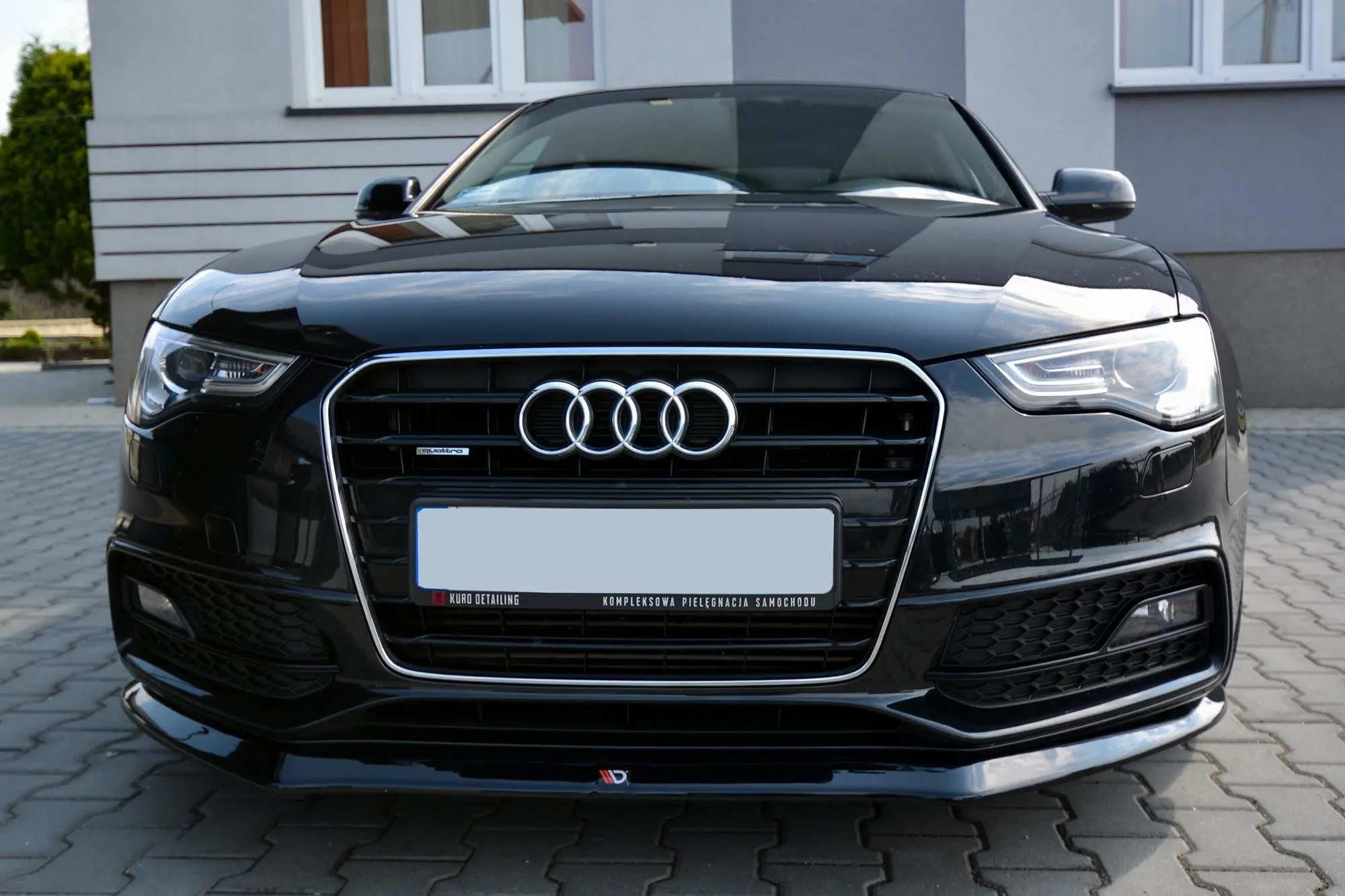 Frontspoiler Audi S5 / A5 S-Line (8T) Facelift 2011-2016 | V.1 Glossy Black Edition – bilde 2