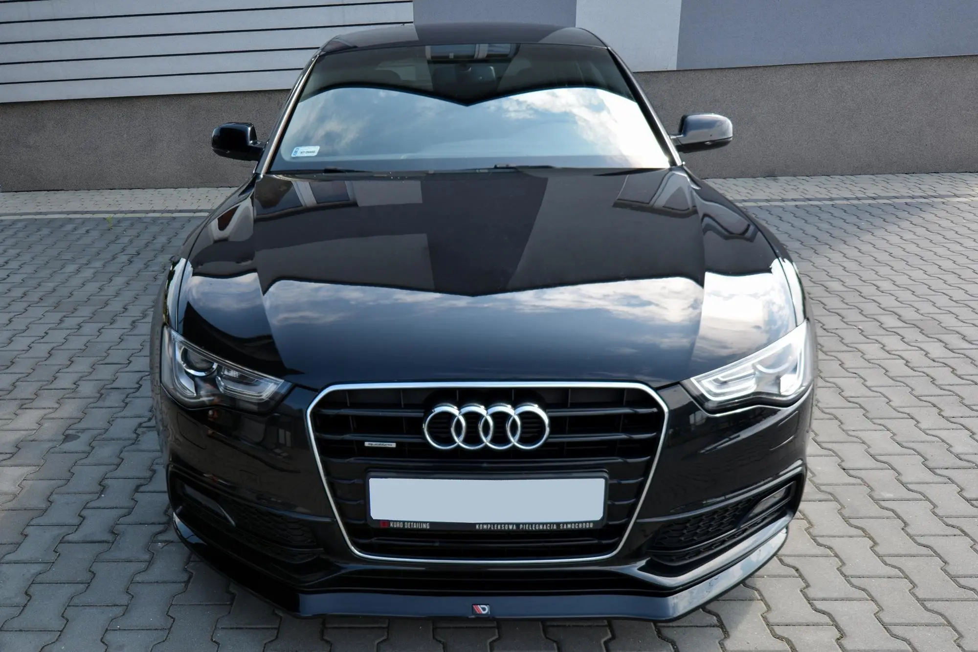 Frontspoiler Audi S5 / A5 S-Line (8T) Facelift 2011-2016 | V.1 Glossy Black Edition – bilde 4