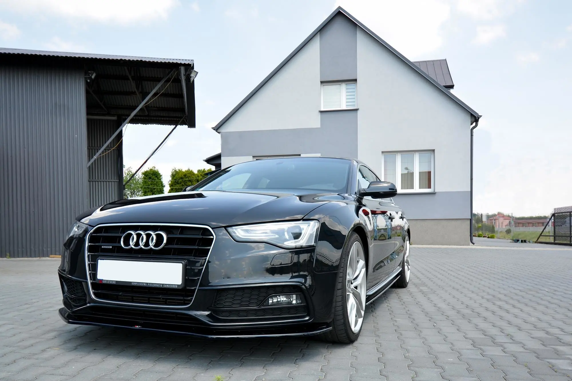 Frontspoiler Audi S5 / A5 S-Line (8T) Facelift 2011-2016 | V.1 Glossy Black Edition – bilde 5