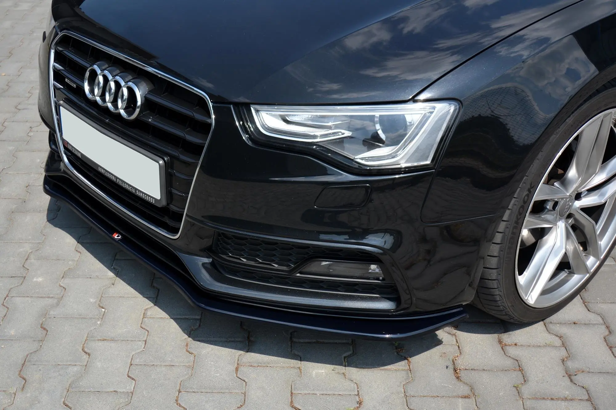 Frontspoiler Audi S5 / A5 S-Line (8T) Facelift 2011-2016 | V.2 Glossy Black Edition – bilde 2