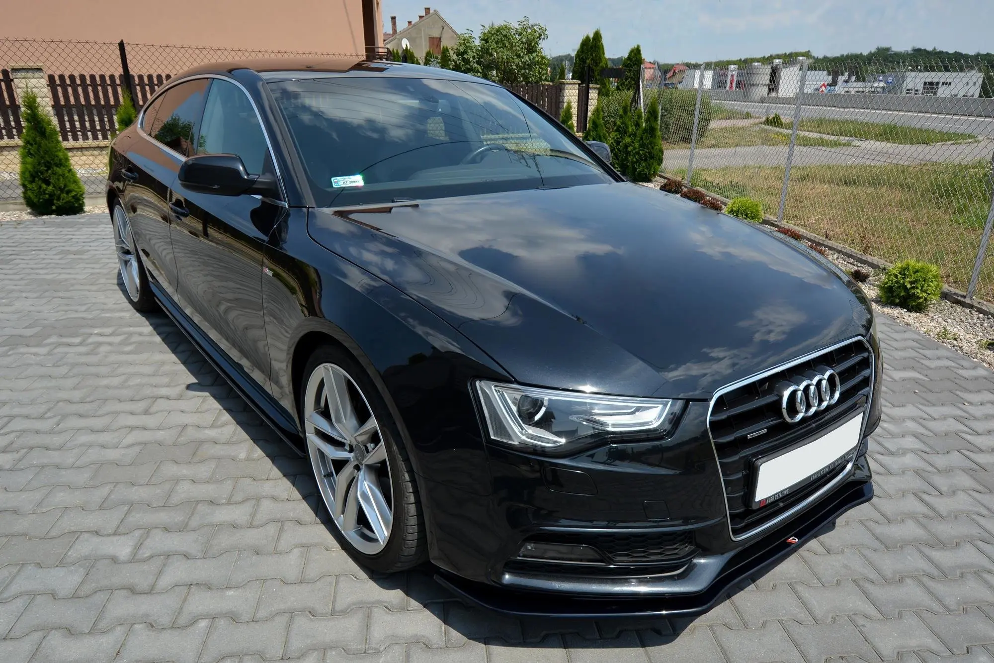 Frontspoiler Audi S5 / A5 S-Line (8T) Facelift 2011-2016 | V.2 Glossy Black Edition – bilde 4