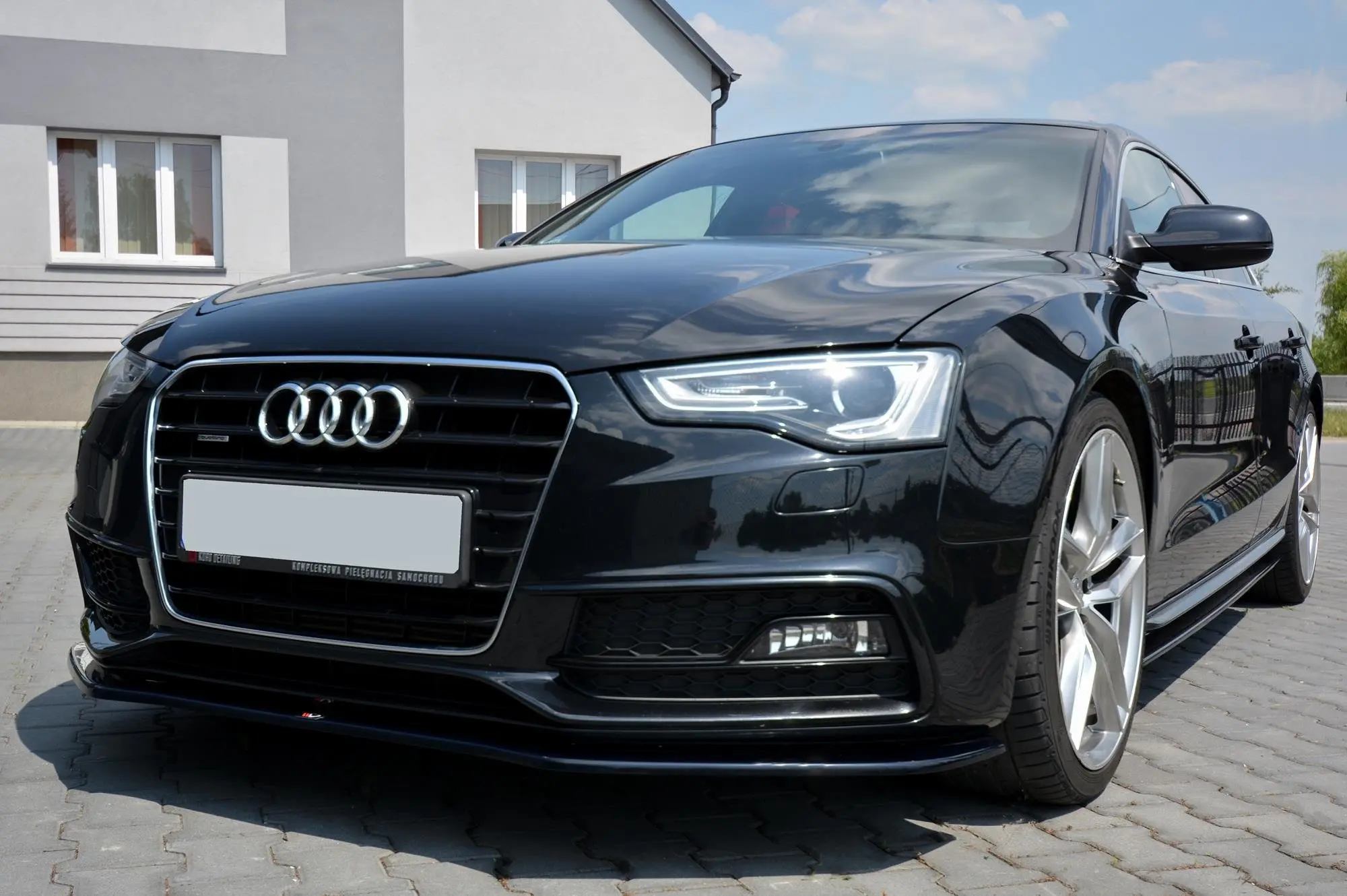 Frontspoiler Audi S5 / A5 S-Line (8T) Facelift 2011-2016 | V.2 Glossy Black Edition – bilde 5
