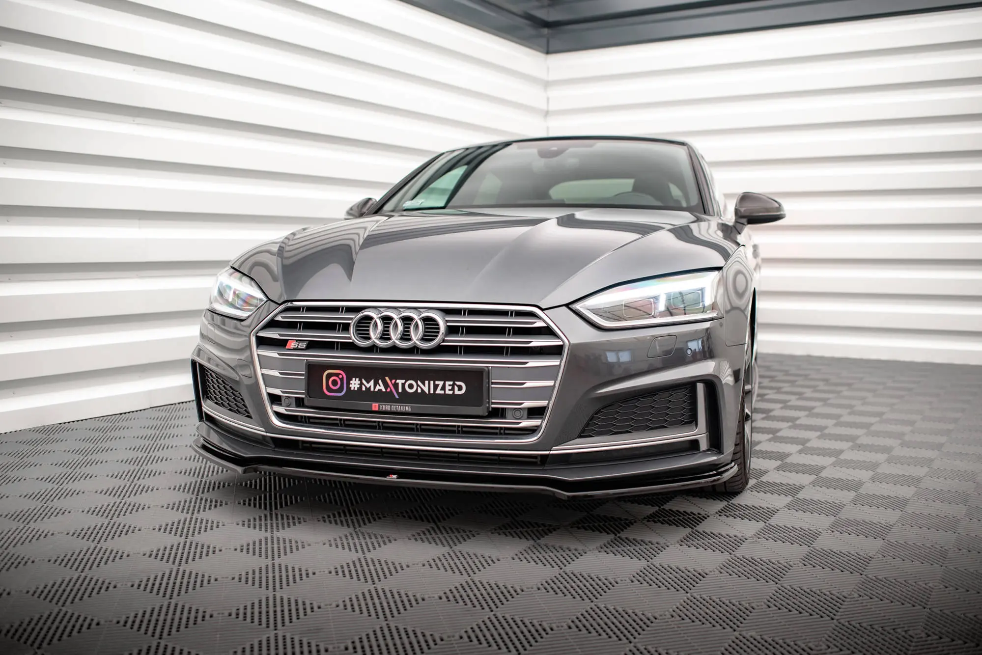 Frontspoiler Audi S5 / A5 S-Line (F5) Coupe / Sportback 2016 -> | V.1 Glossy Black Edition – bilde 2