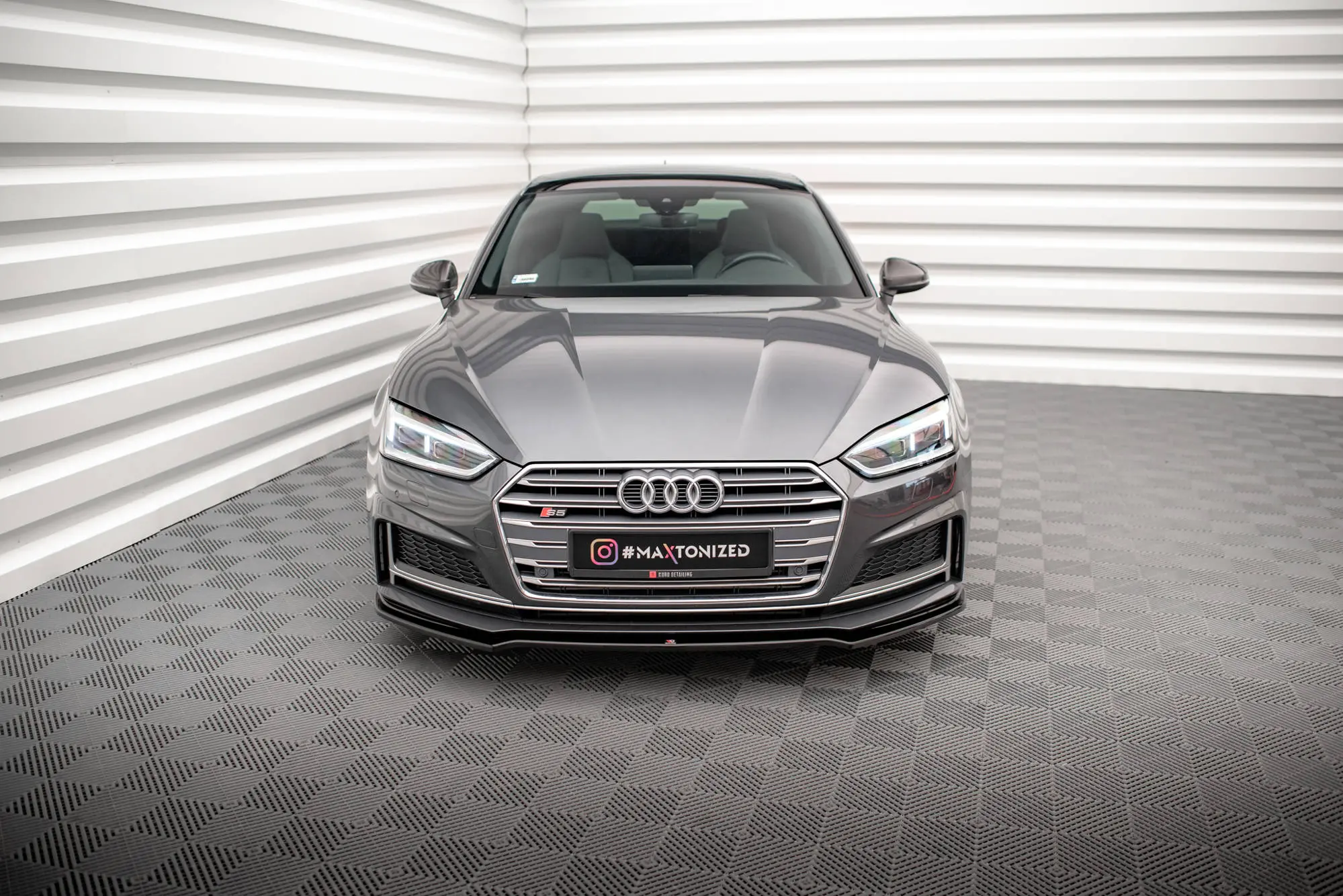 Frontspoiler Audi S5 / A5 S-Line (F5) Coupe / Sportback 2016 -> | V.1 Glossy Black Edition – bilde 3