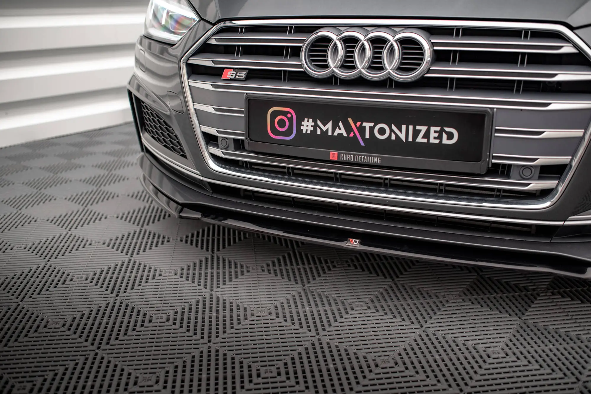 Frontspoiler Audi S5 / A5 S-Line (F5) Coupe / Sportback 2016 -> | V.2 Glossy Black Edition