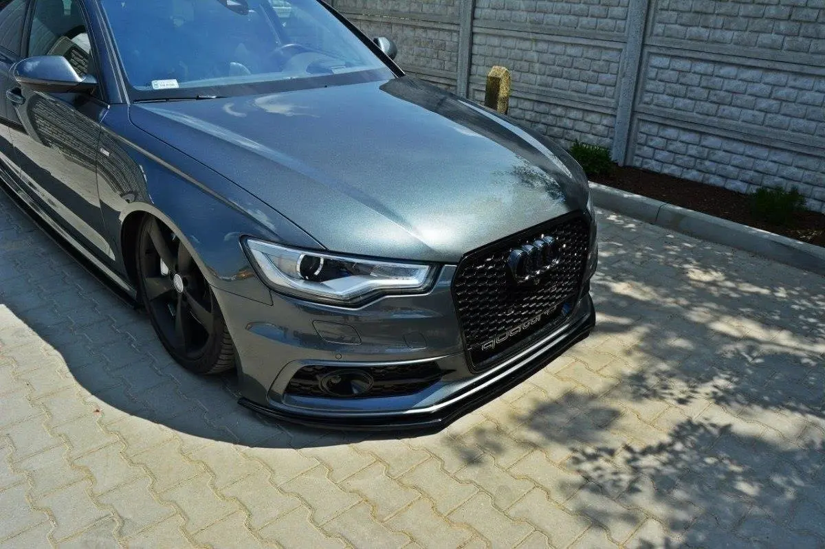 Frontspoiler Audi S6 / A6 S-Line (C7) 2011-2014 | V.1 Glossy Black Edition – bilde 3