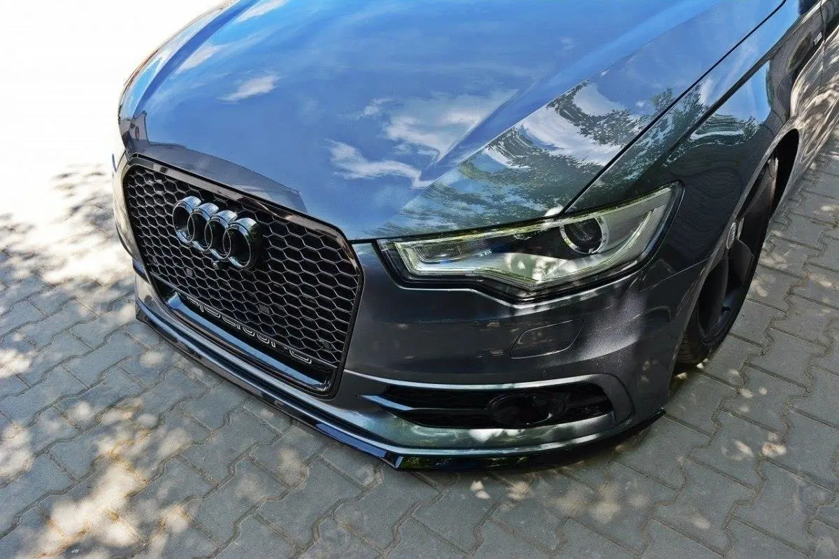 Frontspoiler Audi S6 / A6 S-Line (C7) 2011-2014 | V.2 Glossy Black Edition – bilde 4