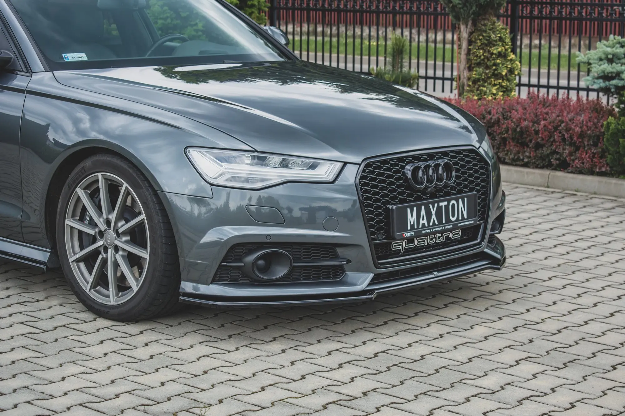 Frontspoiler Audi S6/ A6 S-Line (C7) Facelift 2014-2018 | Glossy Black Edition