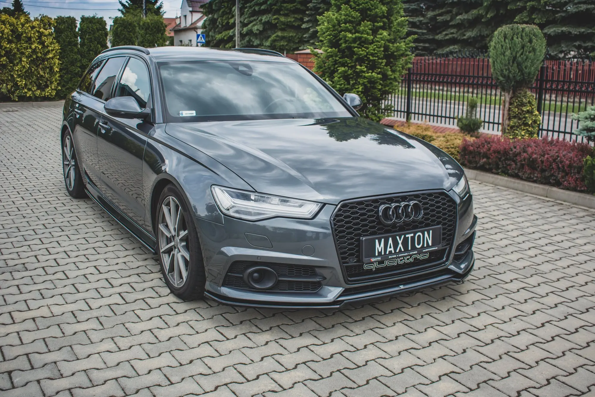 Frontspoiler Audi S6/ A6 S-Line (C7) Facelift 2014-2018 | Glossy Black Edition – bilde 2