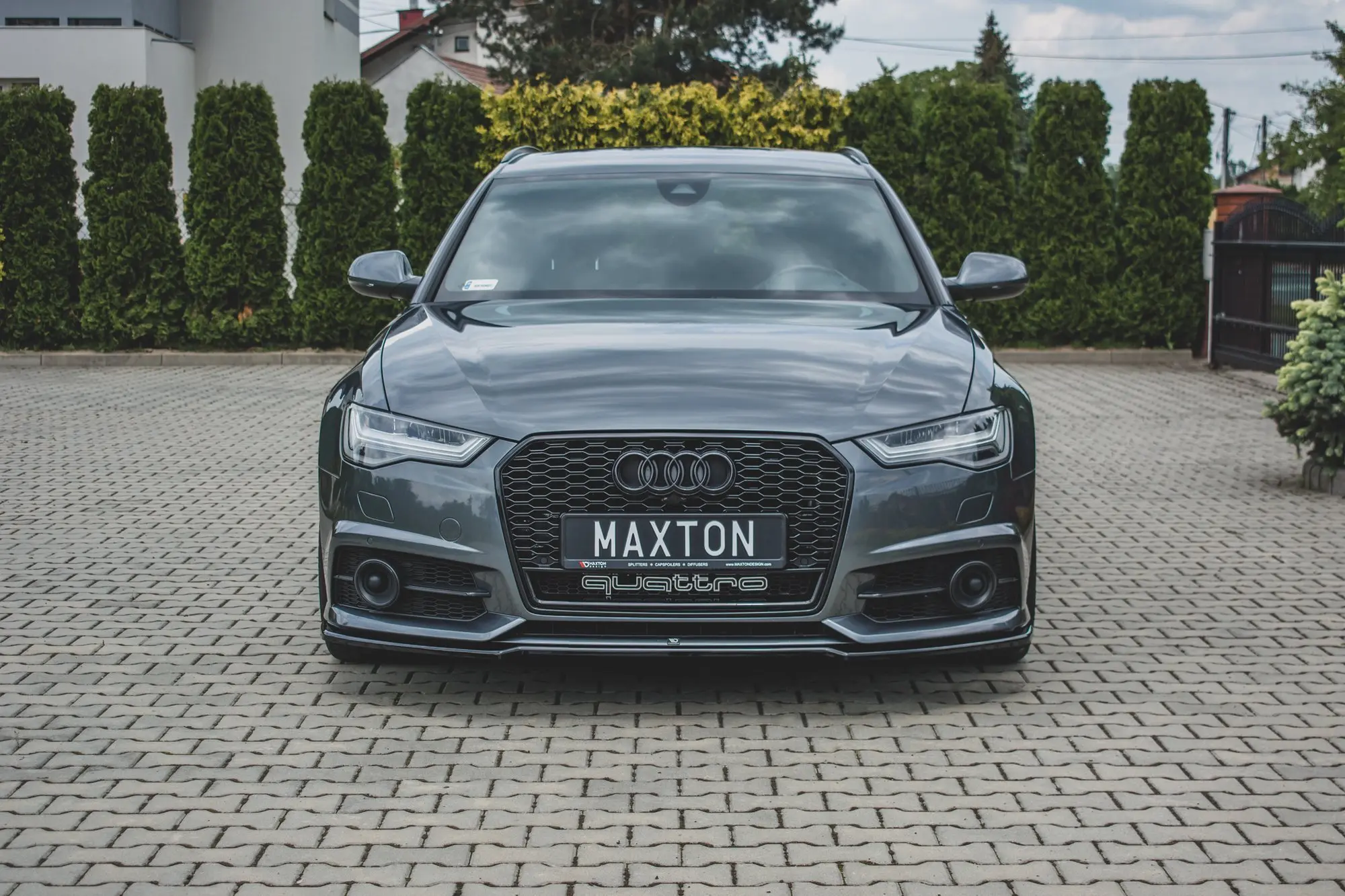 Frontspoiler Audi S6/ A6 S-Line (C7) Facelift 2014-2018 | Glossy Black Edition – bilde 3
