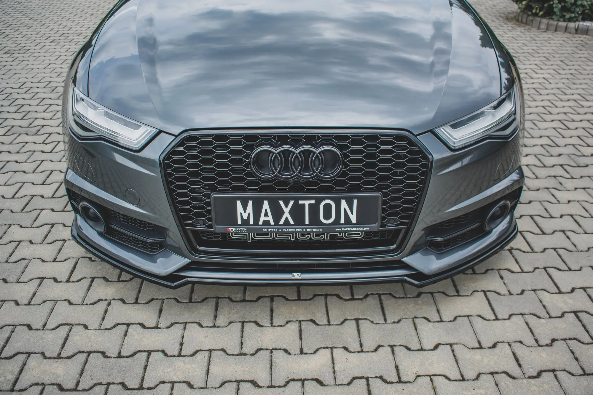 Frontspoiler Audi S6/ A6 S-Line (C7) Facelift 2014-2018 | Glossy Black Edition – bilde 4