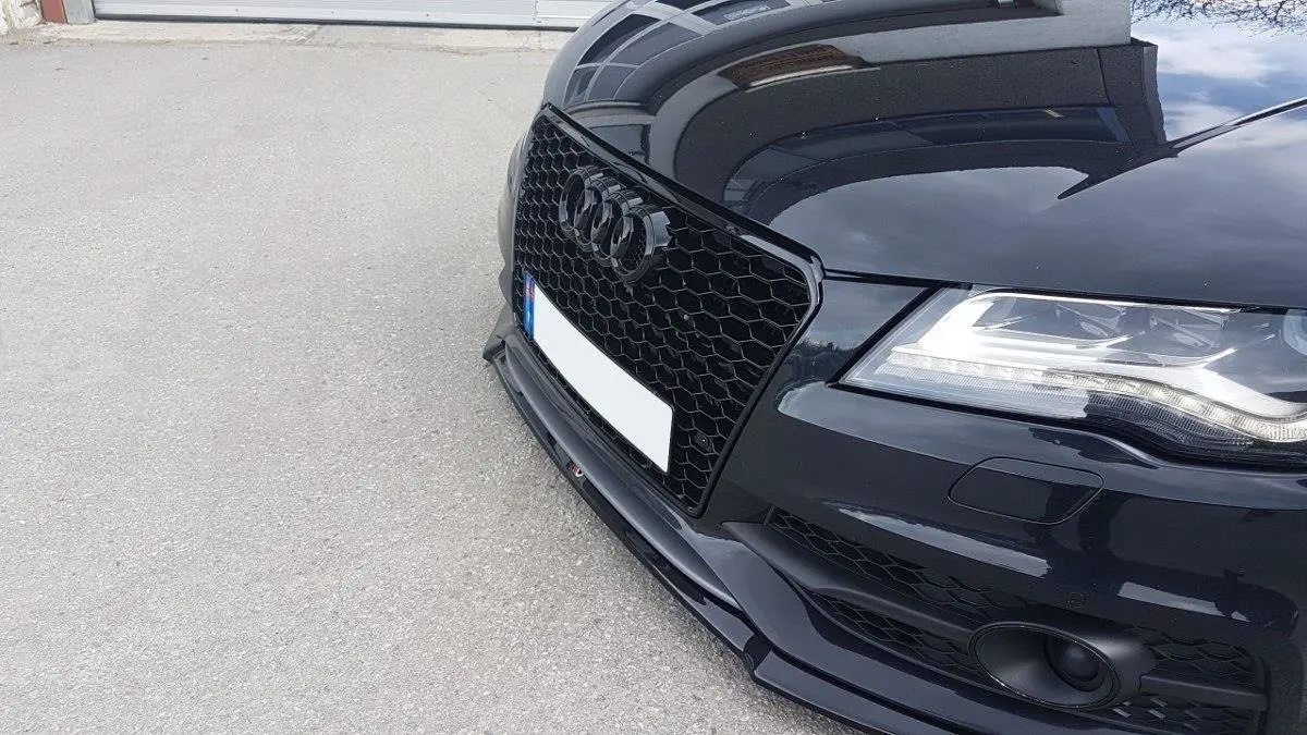 Frontspoiler Audi S7 (C7) 2012-2014 / A7 S-Line (C7) 2010-2014 | V.1 Glossy Black Edition
