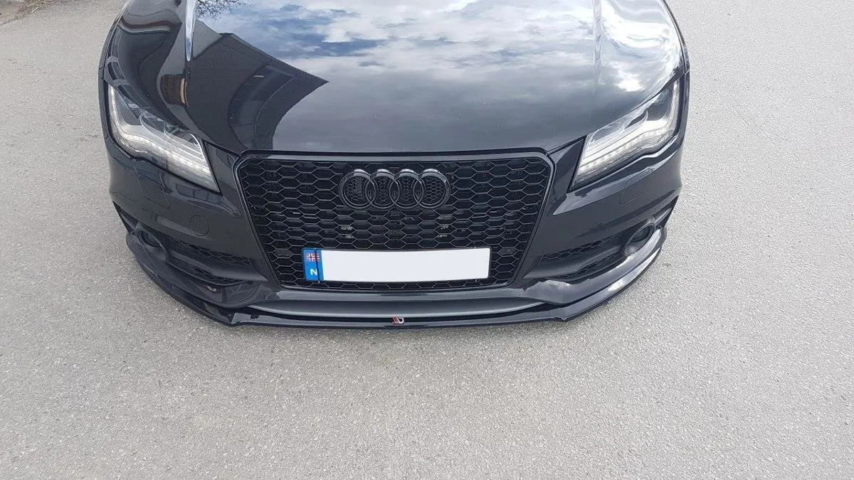 Frontspoiler Audi S7 (C7) 2012-2014 / A7 S-Line (C7) 2010-2014 | V.1 Glossy Black Edition – bilde 2