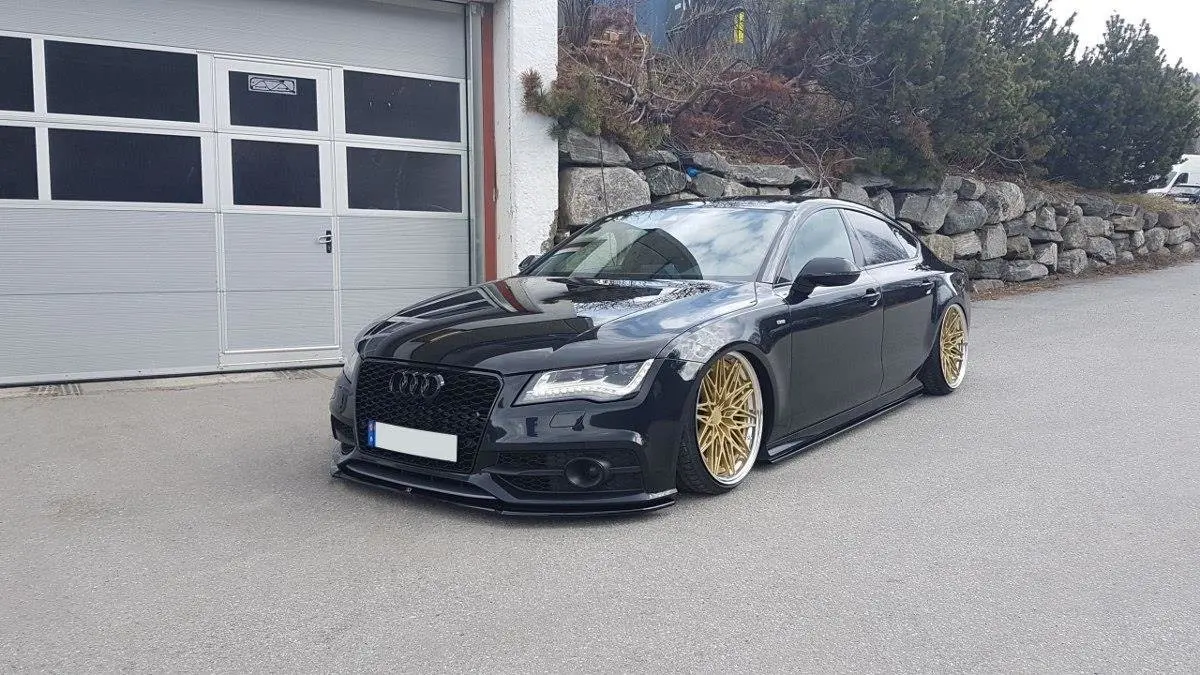 Frontspoiler Audi S7 (C7) 2012-2014 / A7 S-Line (C7) 2010-2014 | V.1 Glossy Black Edition – bilde 3