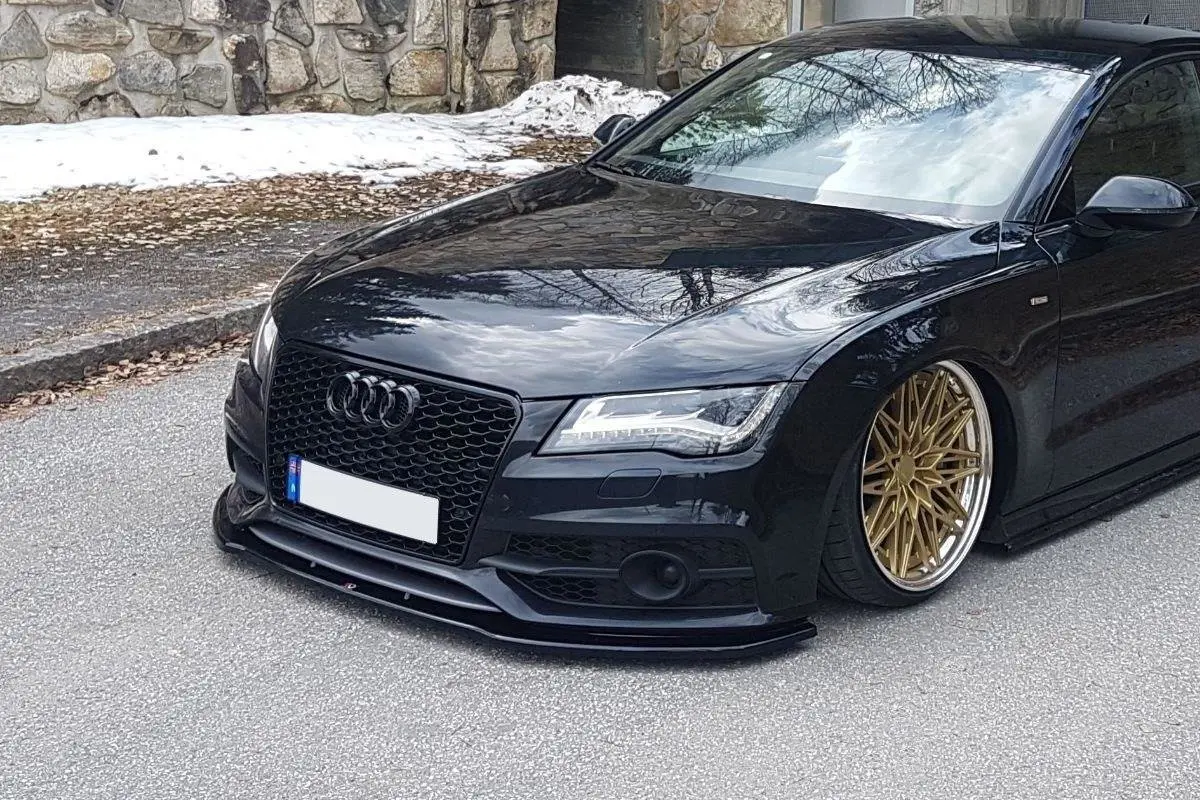 Frontspoiler Audi S7 (C7) 2012-2014 / A7 S-Line (C7) 2010-2014 | V.2 Glossy Black Edition