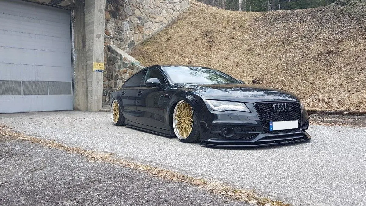 Frontspoiler Audi S7 (C7) 2012-2014 / A7 S-Line (C7) 2010-2014 | V.2 Glossy Black Edition – bilde 3