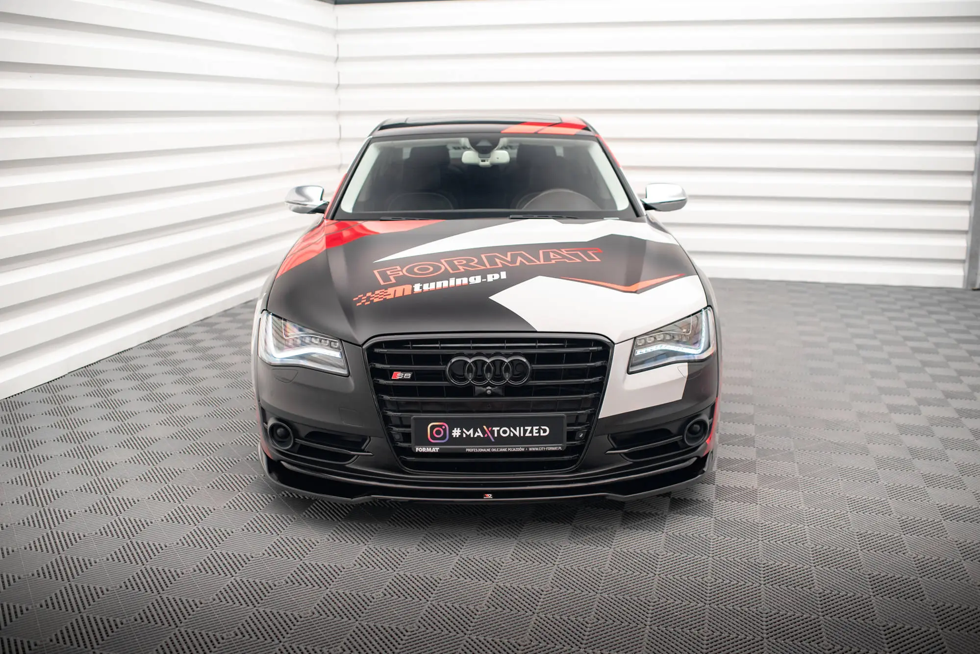 Frontspoiler Audi S8 (D4) 2012-2015 | V.1 Glossy Black Edition – bilde 2