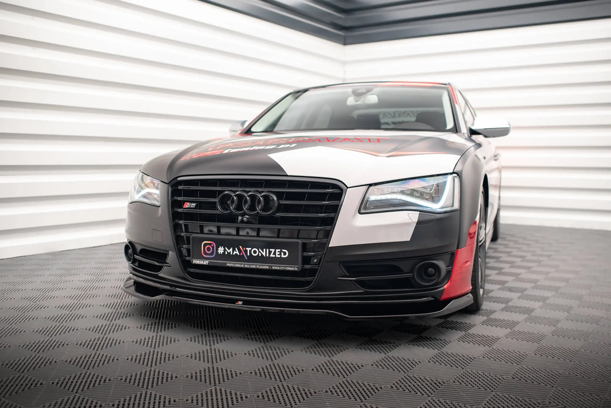 Frontspoiler Audi S8 (D4) 2012-2015 | V.1 Glossy Black Edition – bilde 4