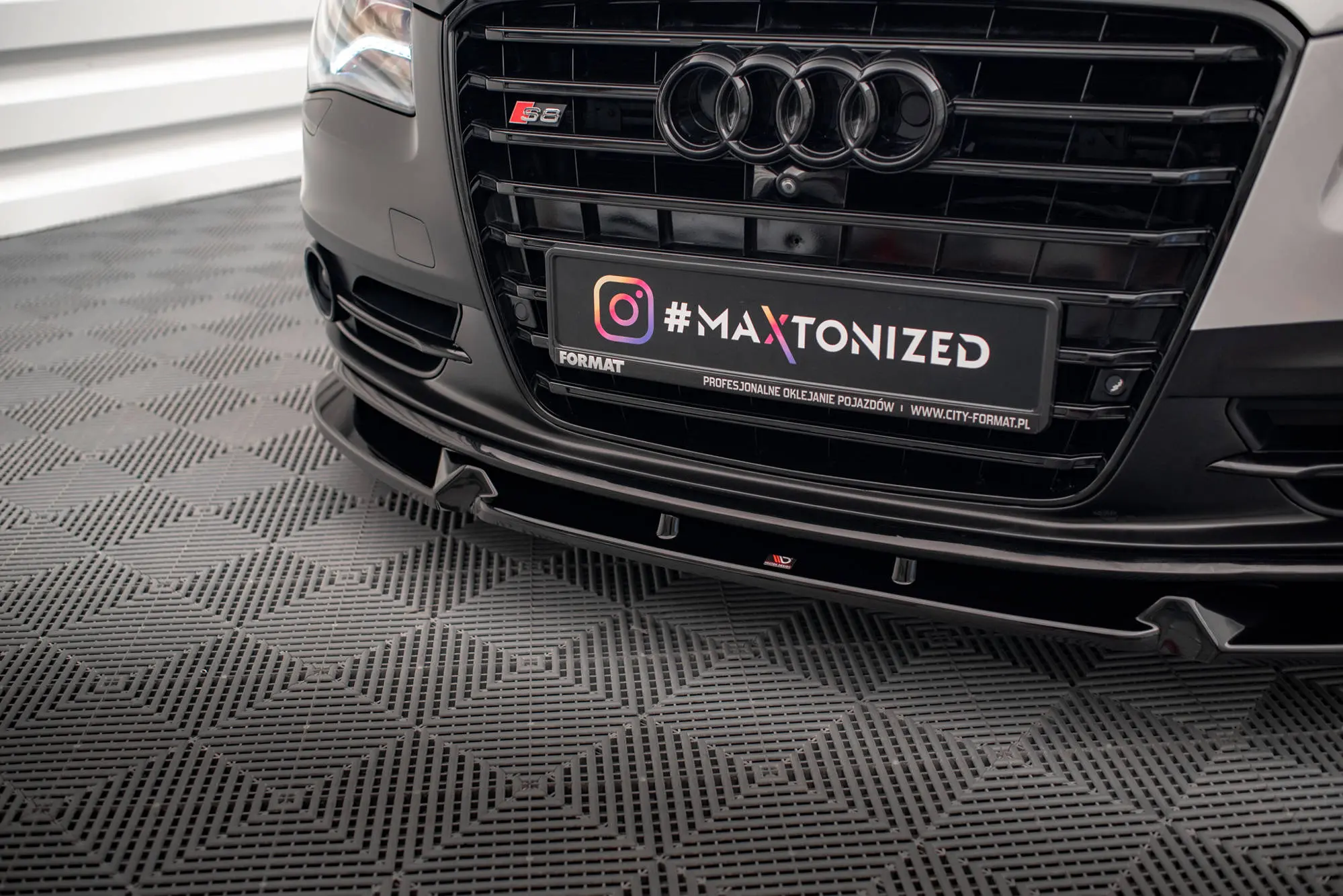 Frontspoiler Audi S8 (D4) 2012-2015 | V.2 Glossy Black Edition
