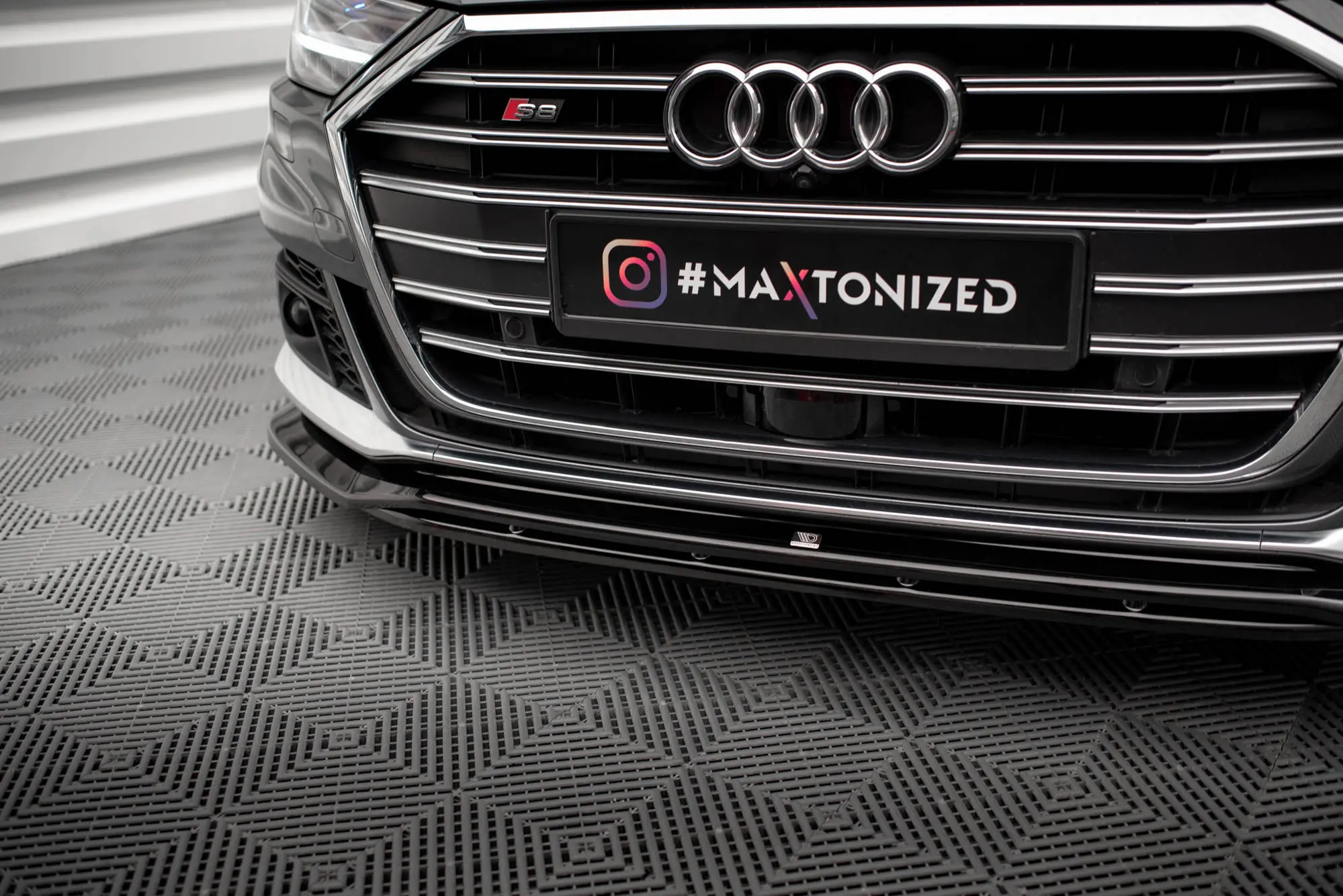 Frontspoiler Audi S8 (D5) 2019-2021 | V.1 Glossy Black Edition – bilde 2