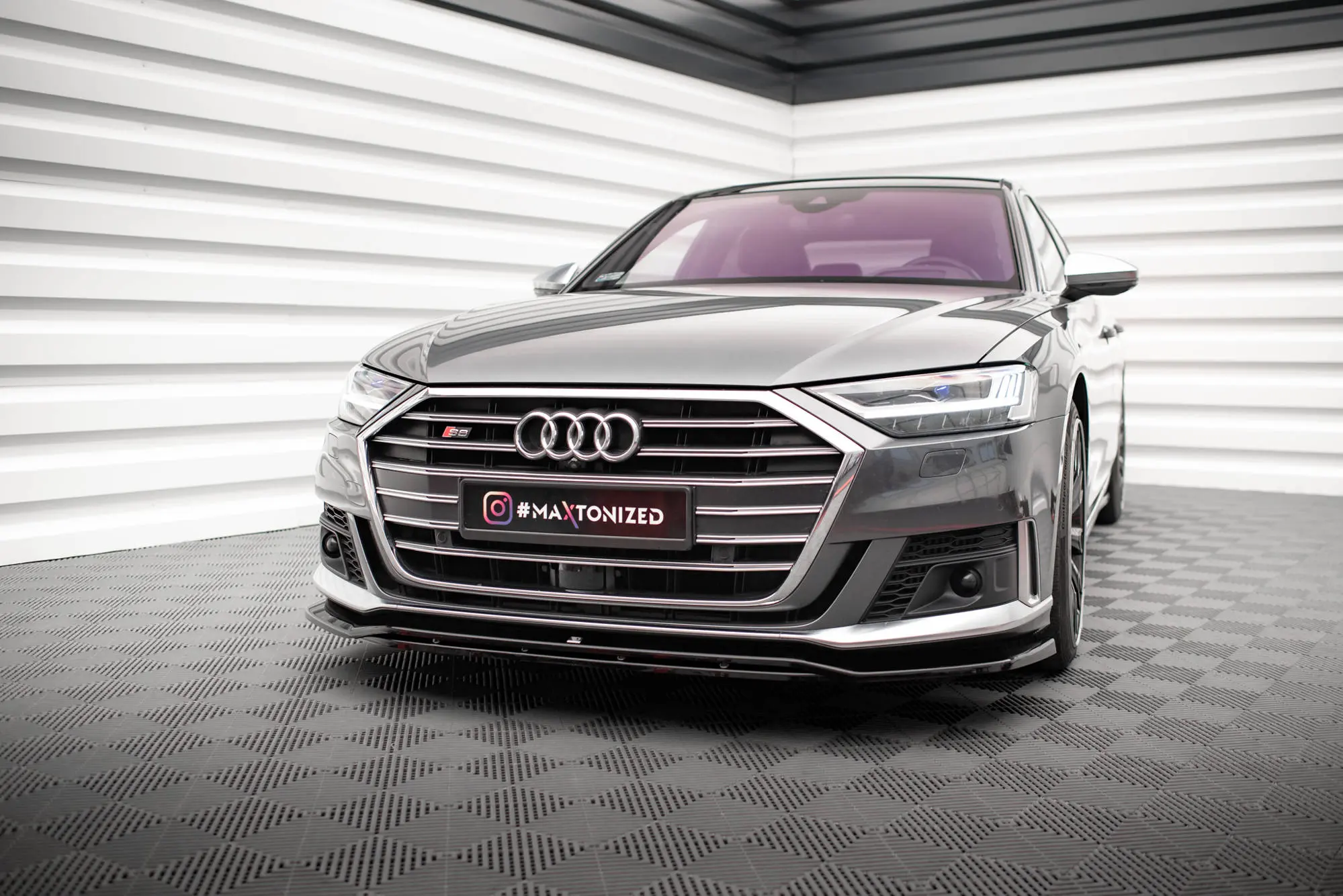 Frontspoiler Audi S8 (D5) 2019-2021 | V.1 Glossy Black Edition – bilde 4