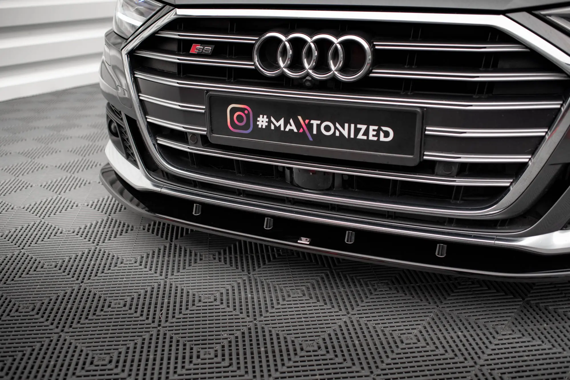 Frontspoiler Audi S8 (D5) 2019-2021 | V.2 Glossy Black Edition