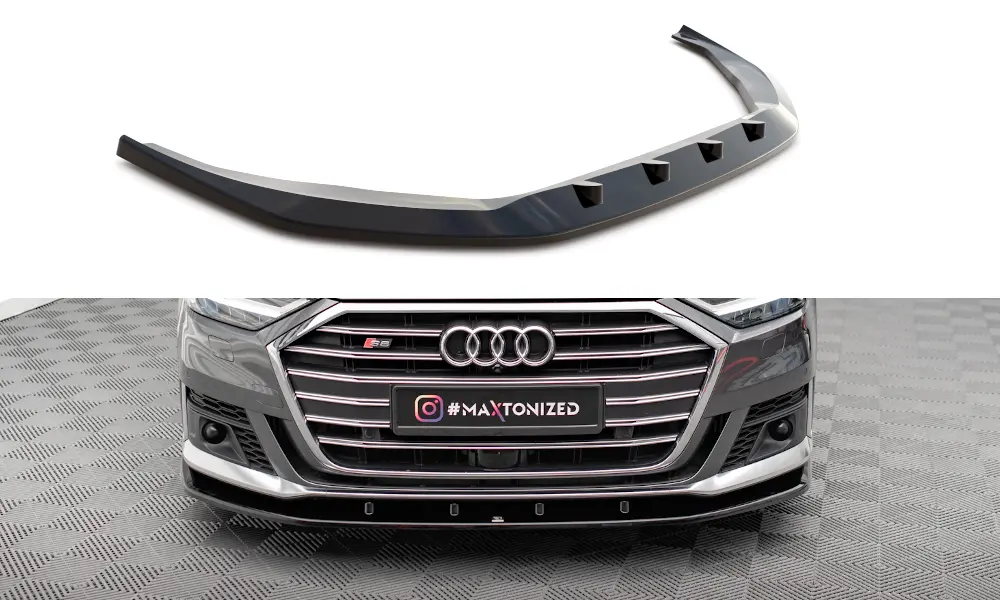Frontspoiler Audi S8 (D5) 2019-2021 | V.2 Glossy Black Edition – bilde 2