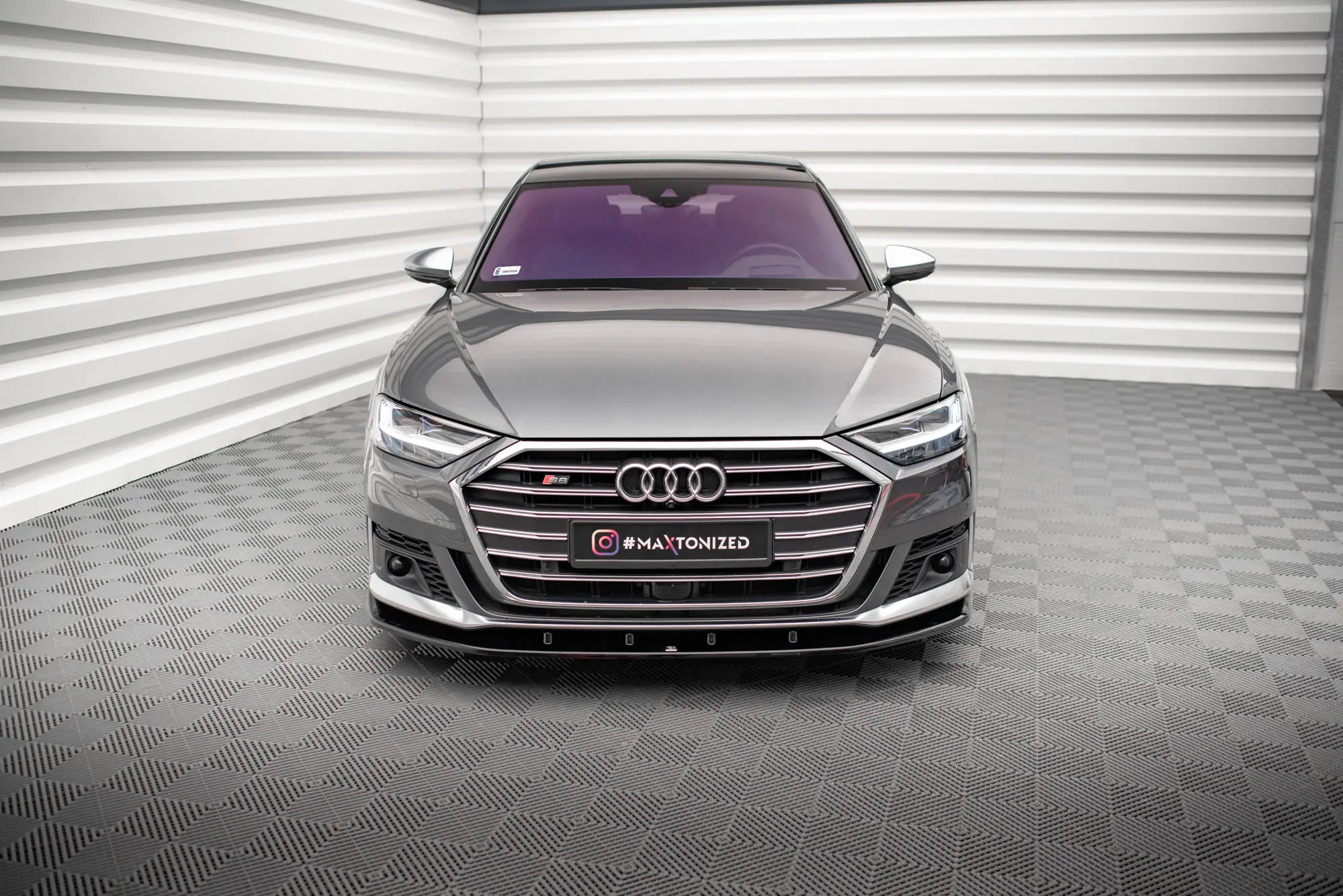Frontspoiler Audi S8 (D5) 2019-2021 | V.2 Glossy Black Edition – bilde 3