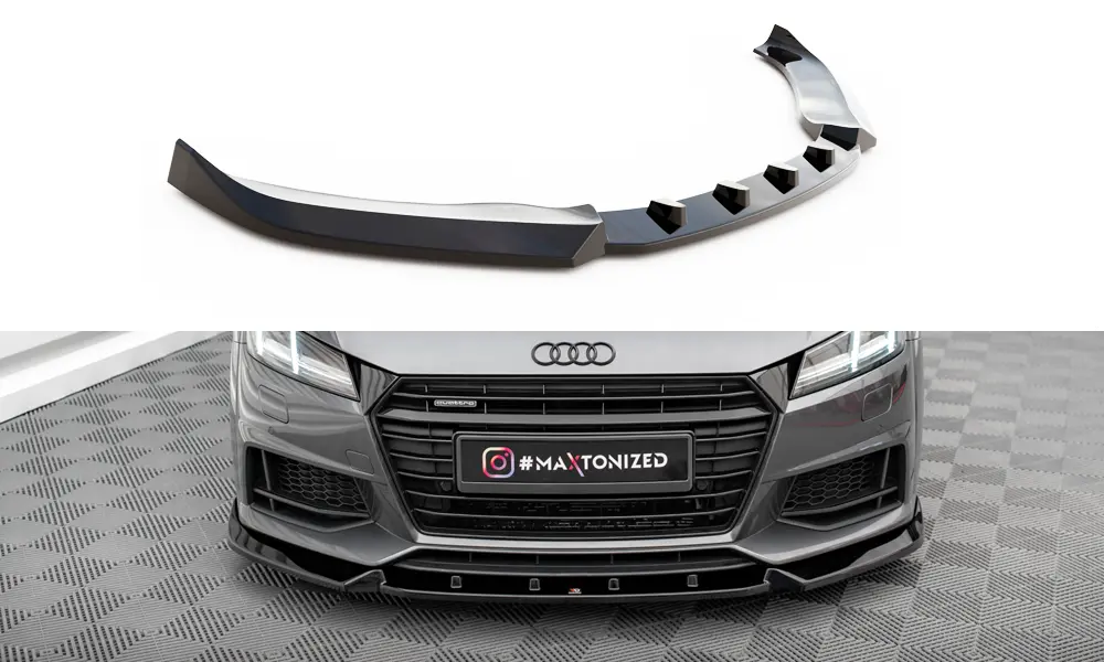 Frontspoiler Audi TT (8S) S-Line / TT S (8S) 2014 - 2018 | V.2 Glossy Black Edition – bilde 2