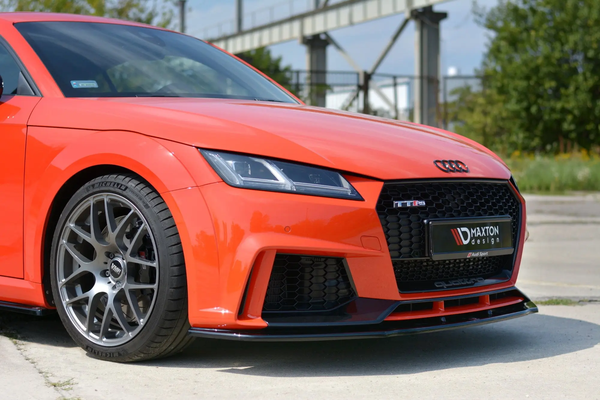 Frontspoiler Audi TT RS (8S) 2016 -> | V.1 Glossy Black Edition