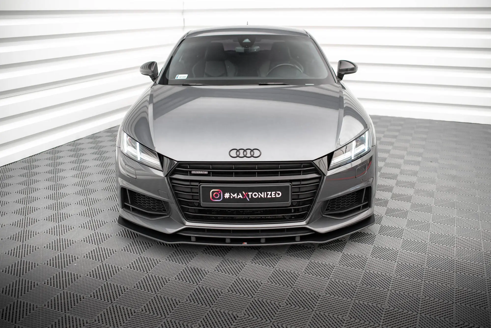 Frontspoiler Audi TT S (8S) / Audi TT S-Line (8S) 2014 - 2018 | Street Pro Black Edition – bilde 3
