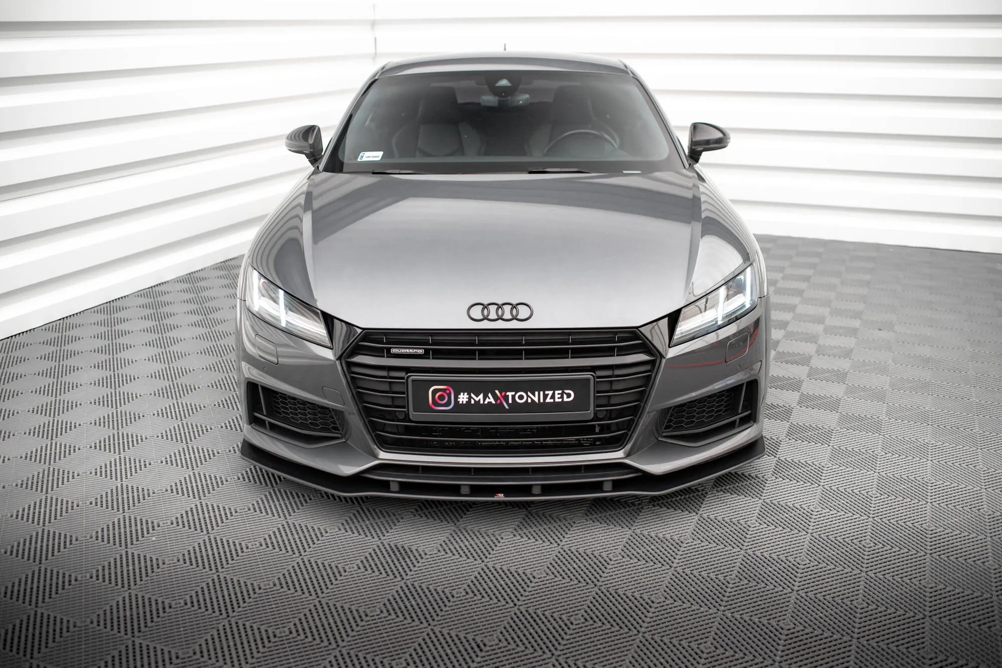 Frontspoiler Audi TT S (8S) / Audi TT S-Line (8S) 2014 - 2018 | Street Pro Black Edition – bilde 2