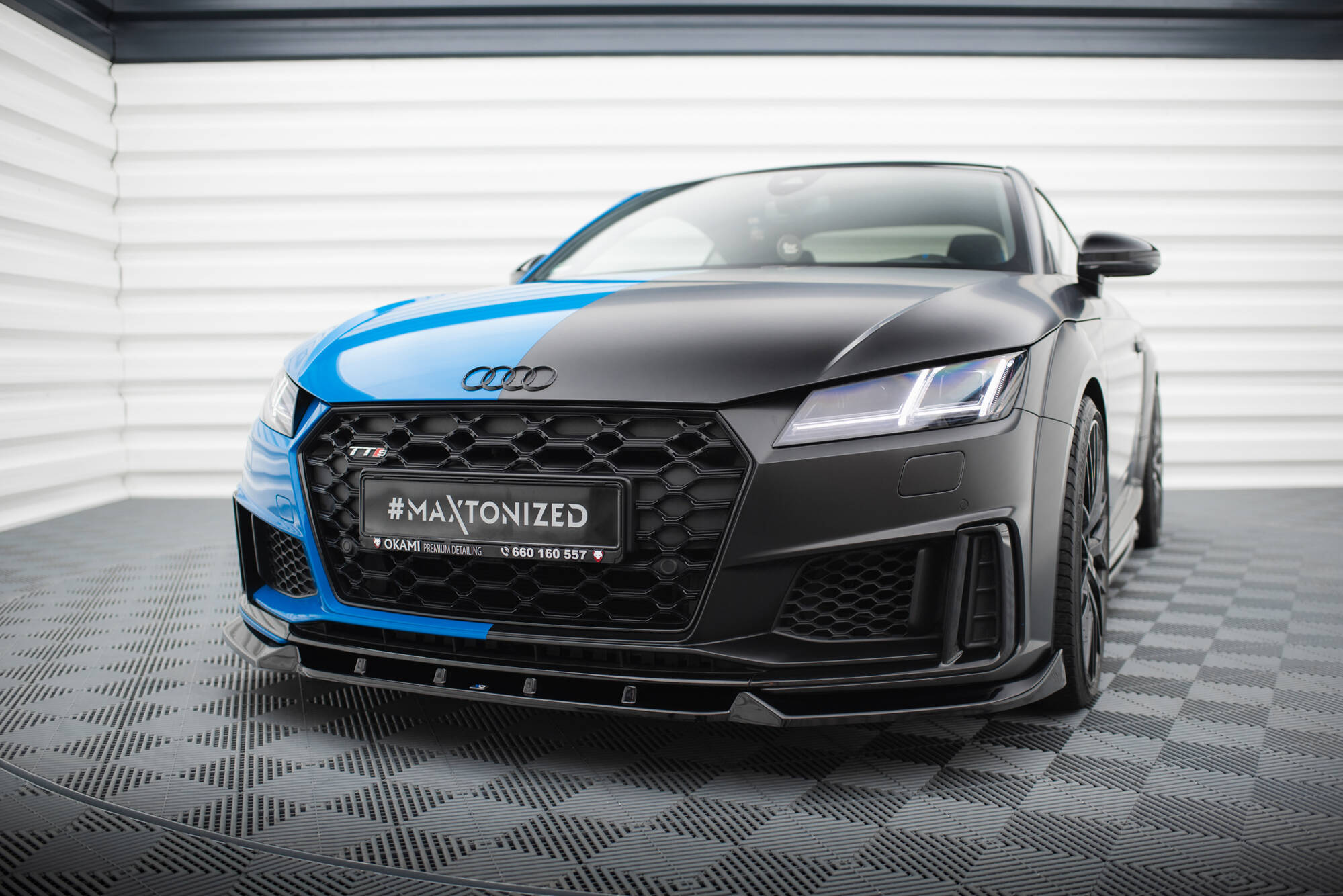 Frontspoiler Audi TT S (8S) facelift 2018 – 2023 | V.1 Glossy Black Edition